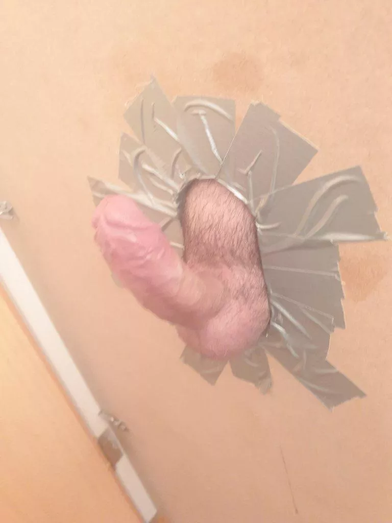 My cock in the hole