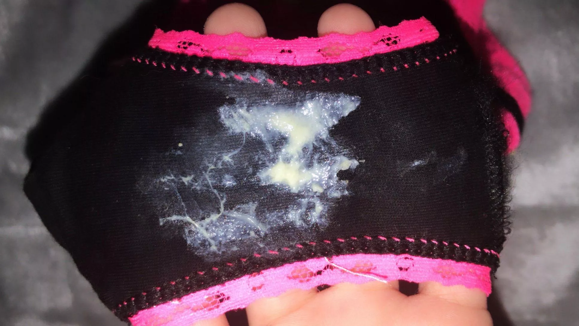 my creamy panties after a long day ♡