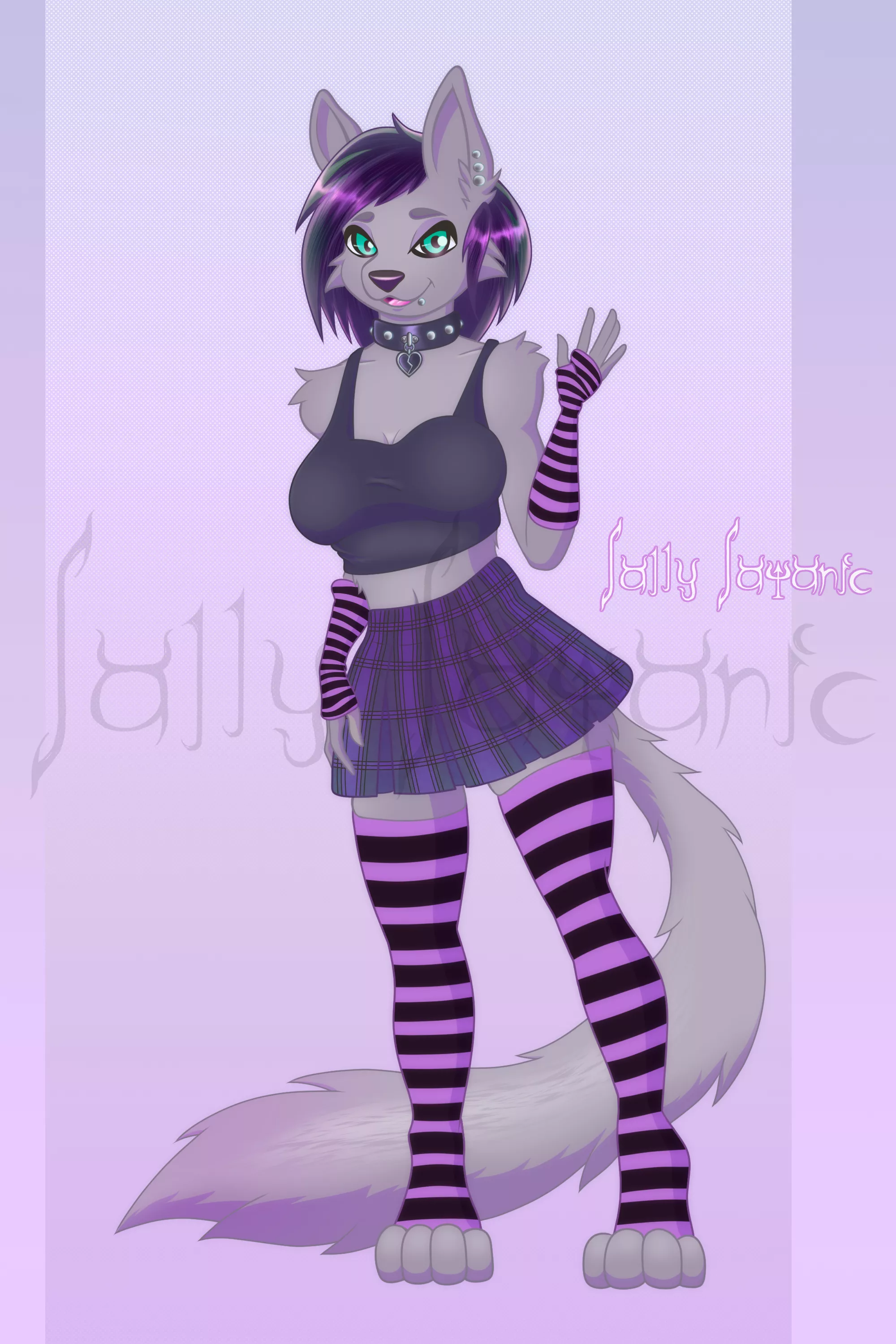 My emo wolf [OC][Art by me!]