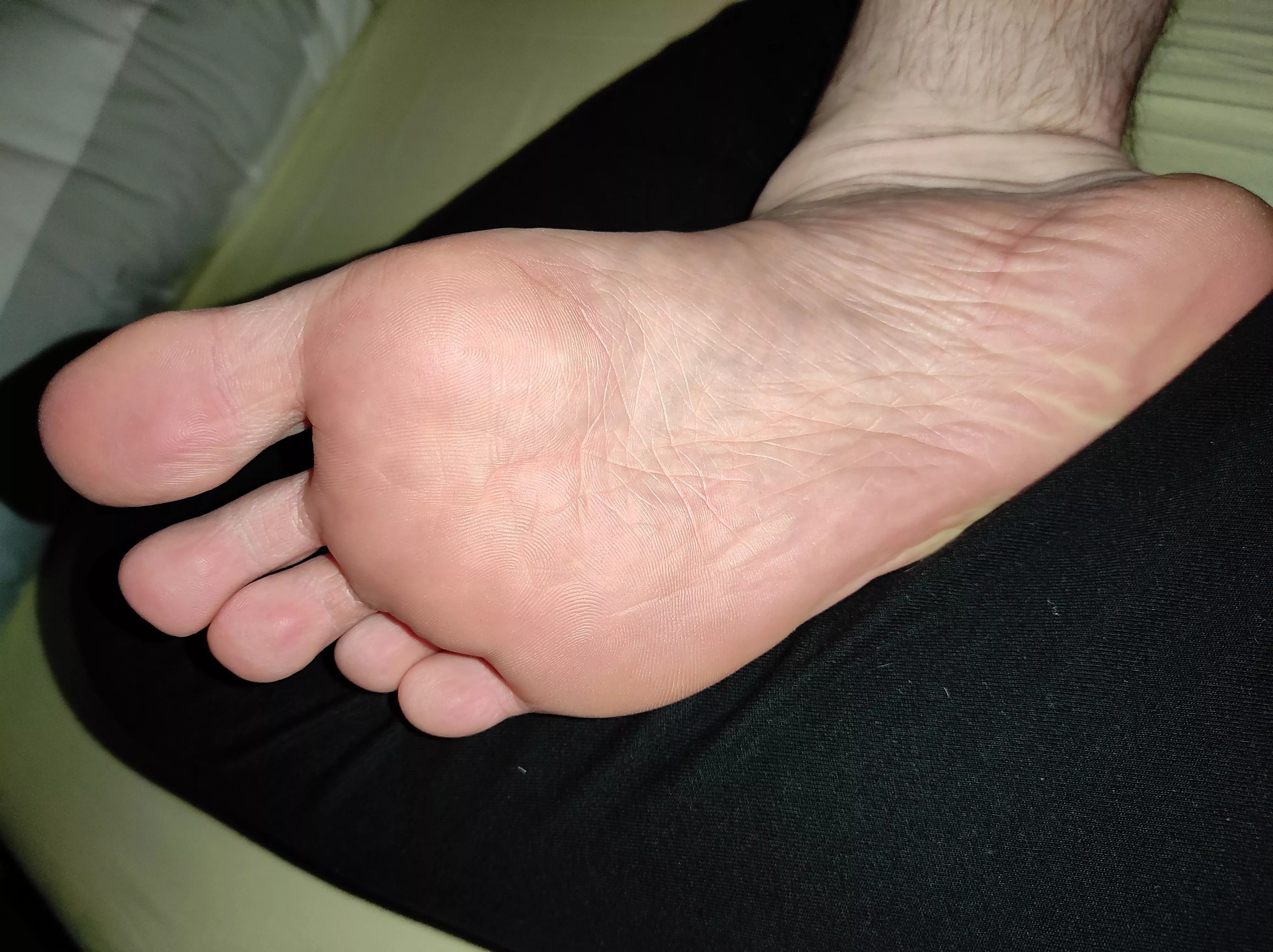 My feet are so soft, I wish you could feel them