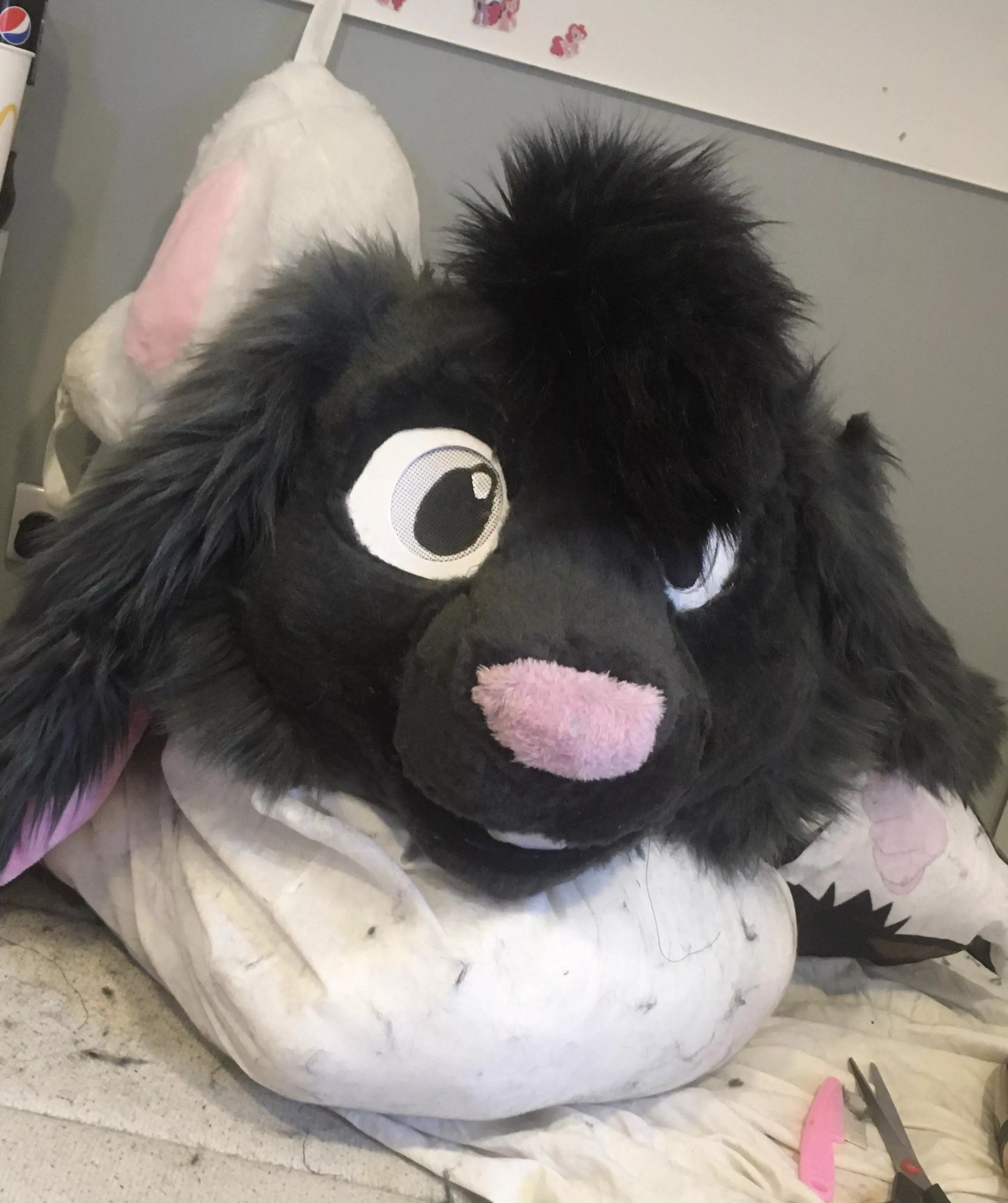 My first fursuit head is nearly done! He’s a bunny called jack 🐰🐰