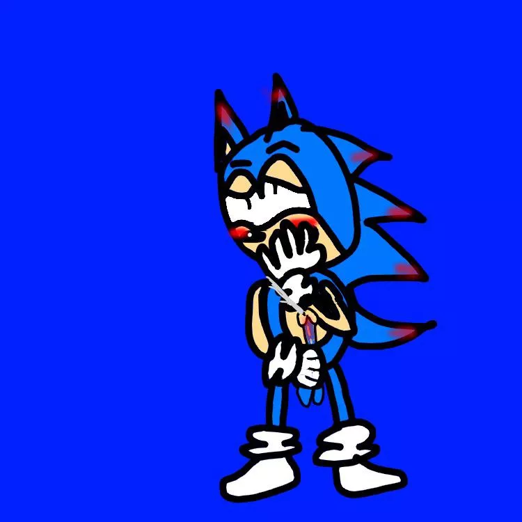 My first NSFW art thingy of Sonic jerking off. (Drawn by me)