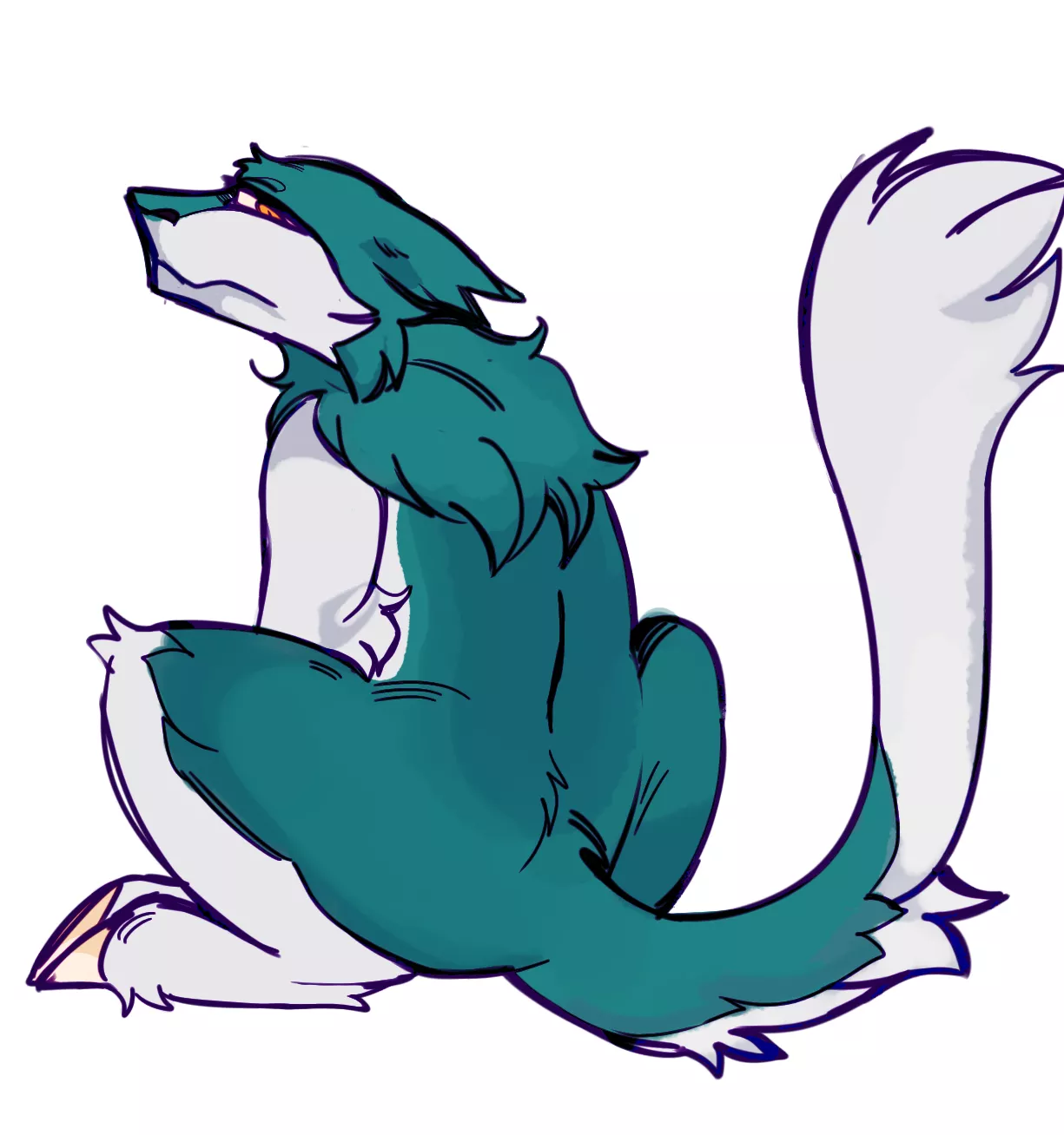 my first time drawing an Sergal : )