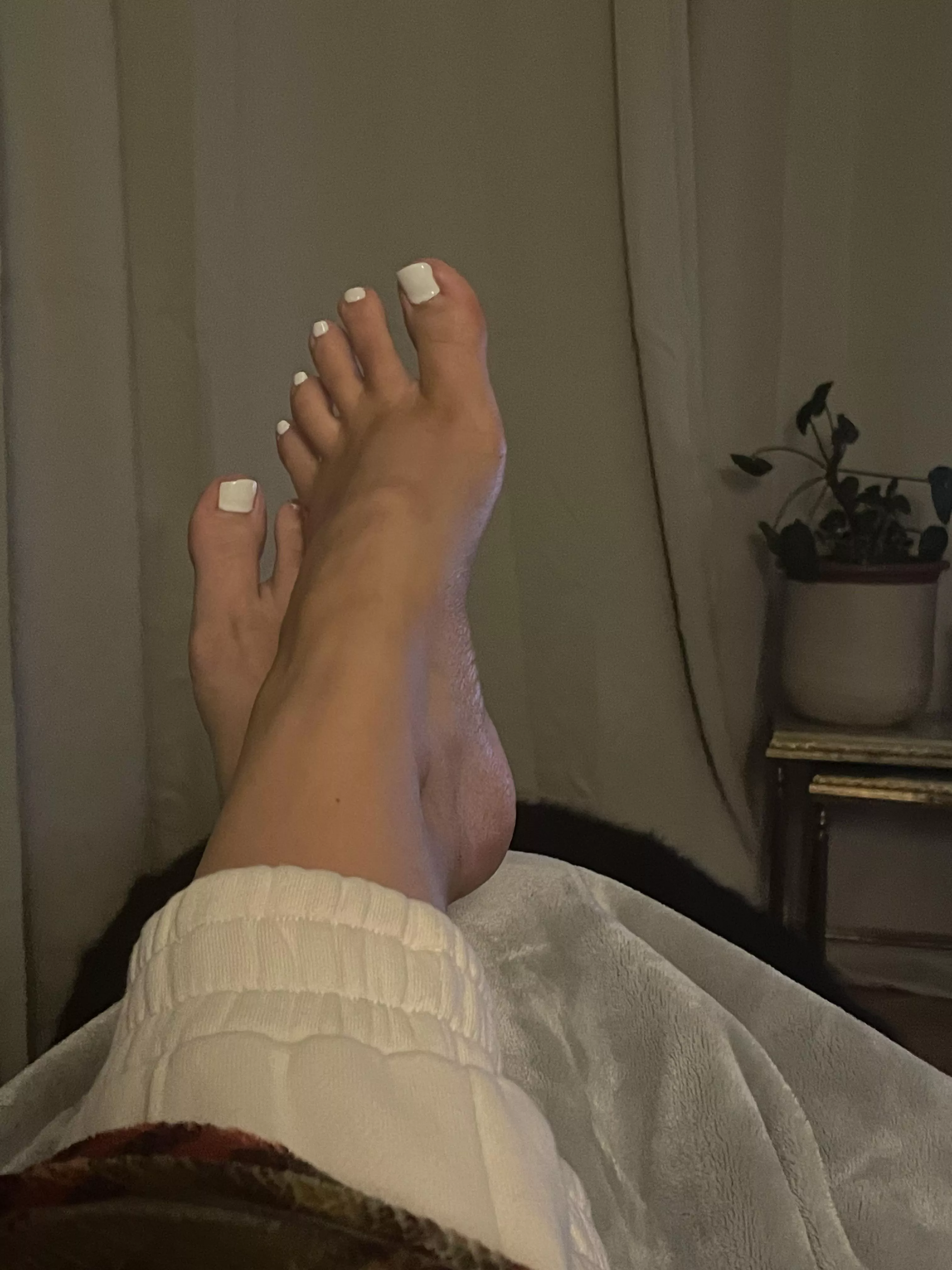 My first time posting - British girl with a new pedicure. How do you like them?