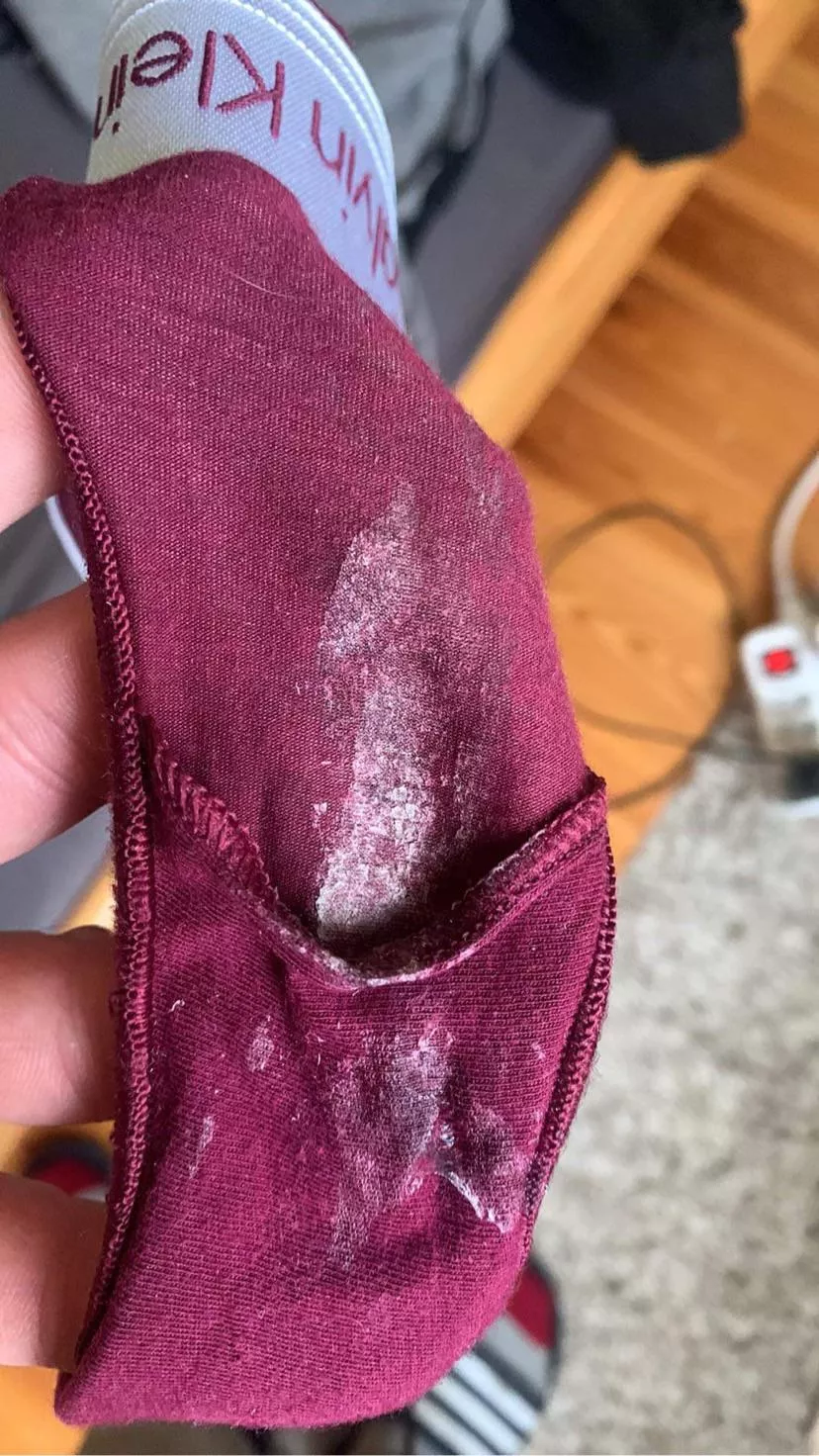 My gf panties after all day wearing