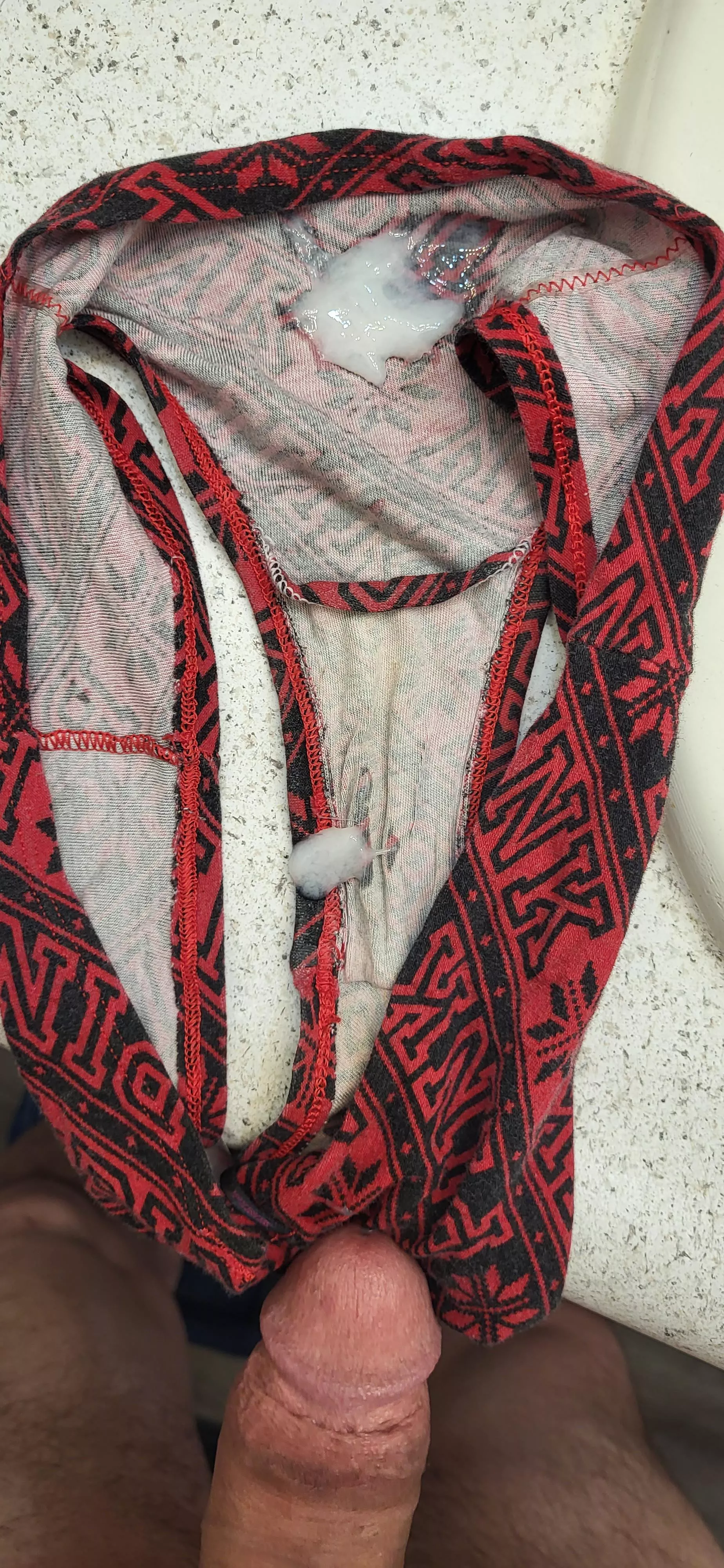 My gf sets out her used panties for me to jerk off in when I get home for work.