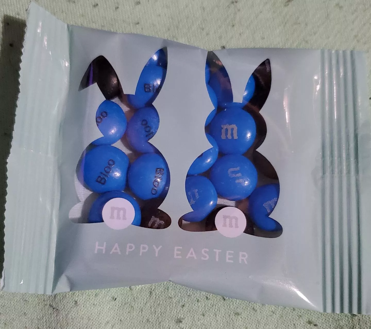 My handler got me treats in my colours with my name on them for Easter!!