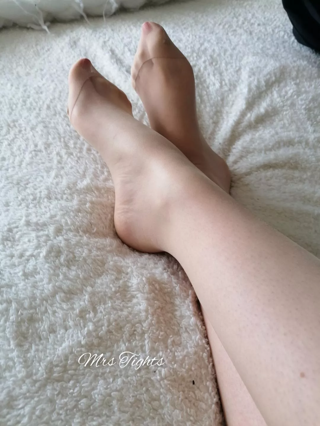 my Nylon clad feet