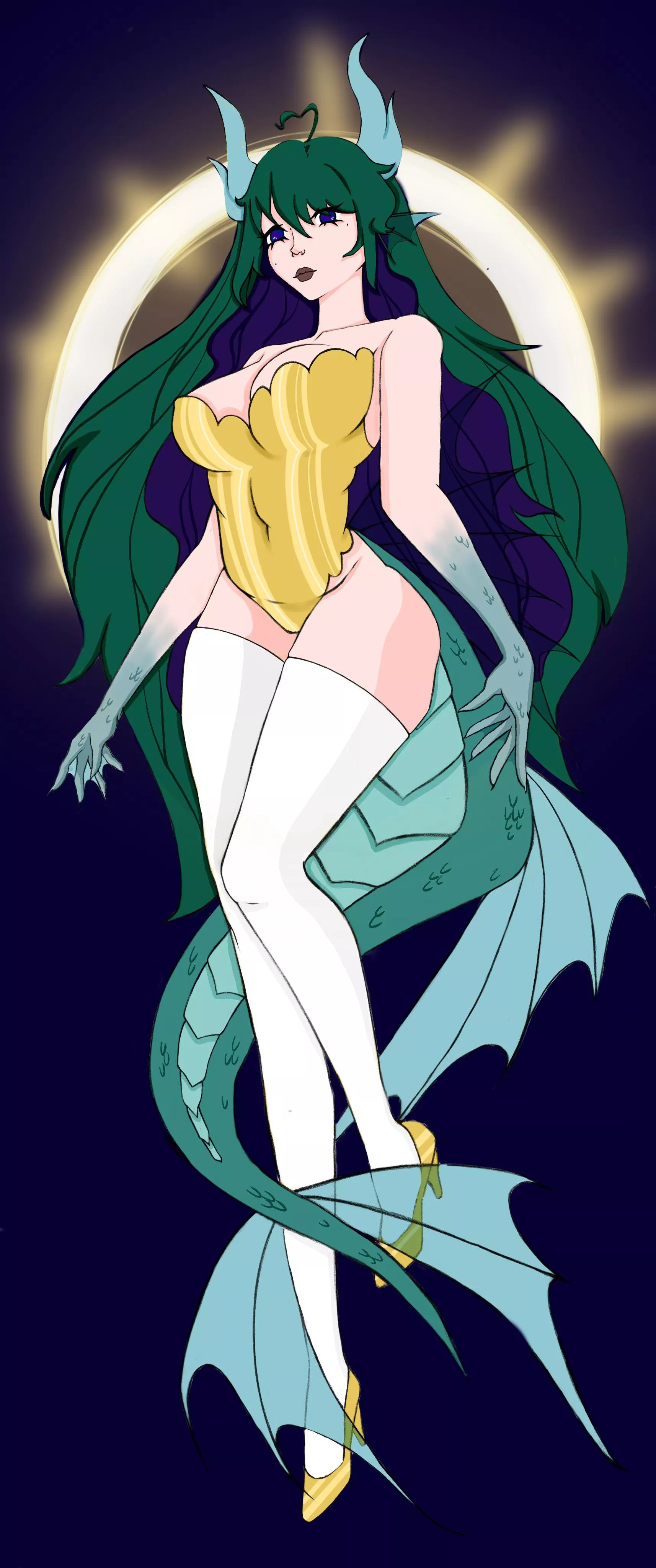 My OC, sea serpent Loch Niise