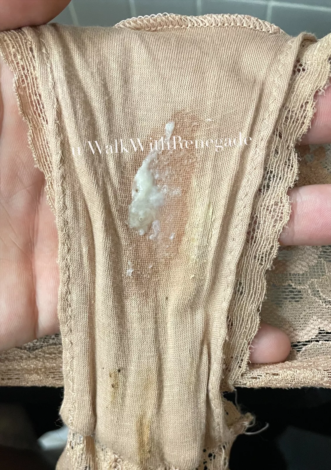 💦my panties this morning💦this pair is available to ship TOMORROW ❤️ chat to claim [selling][female][USA]