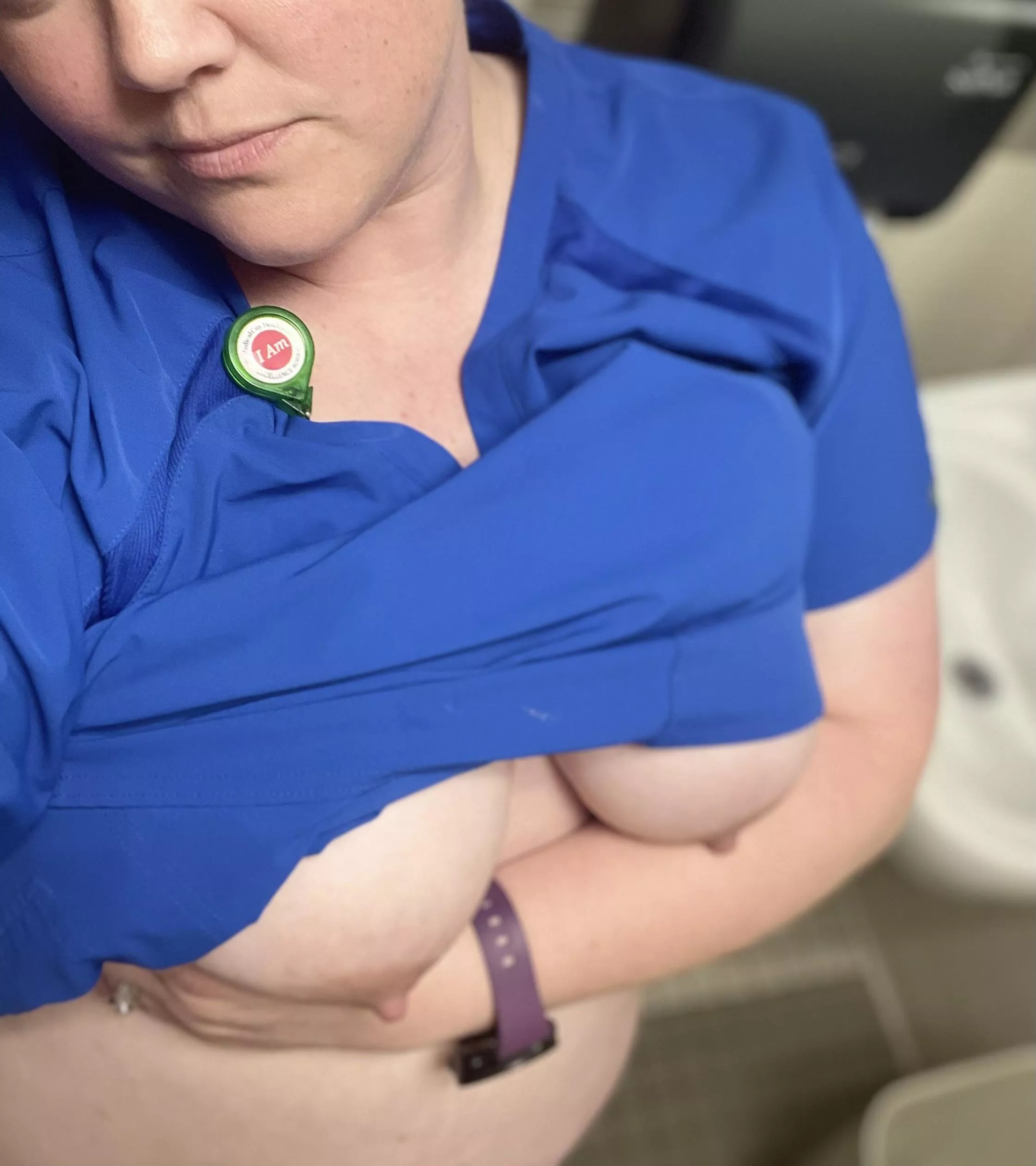 My sexy slutty nurse wife at work