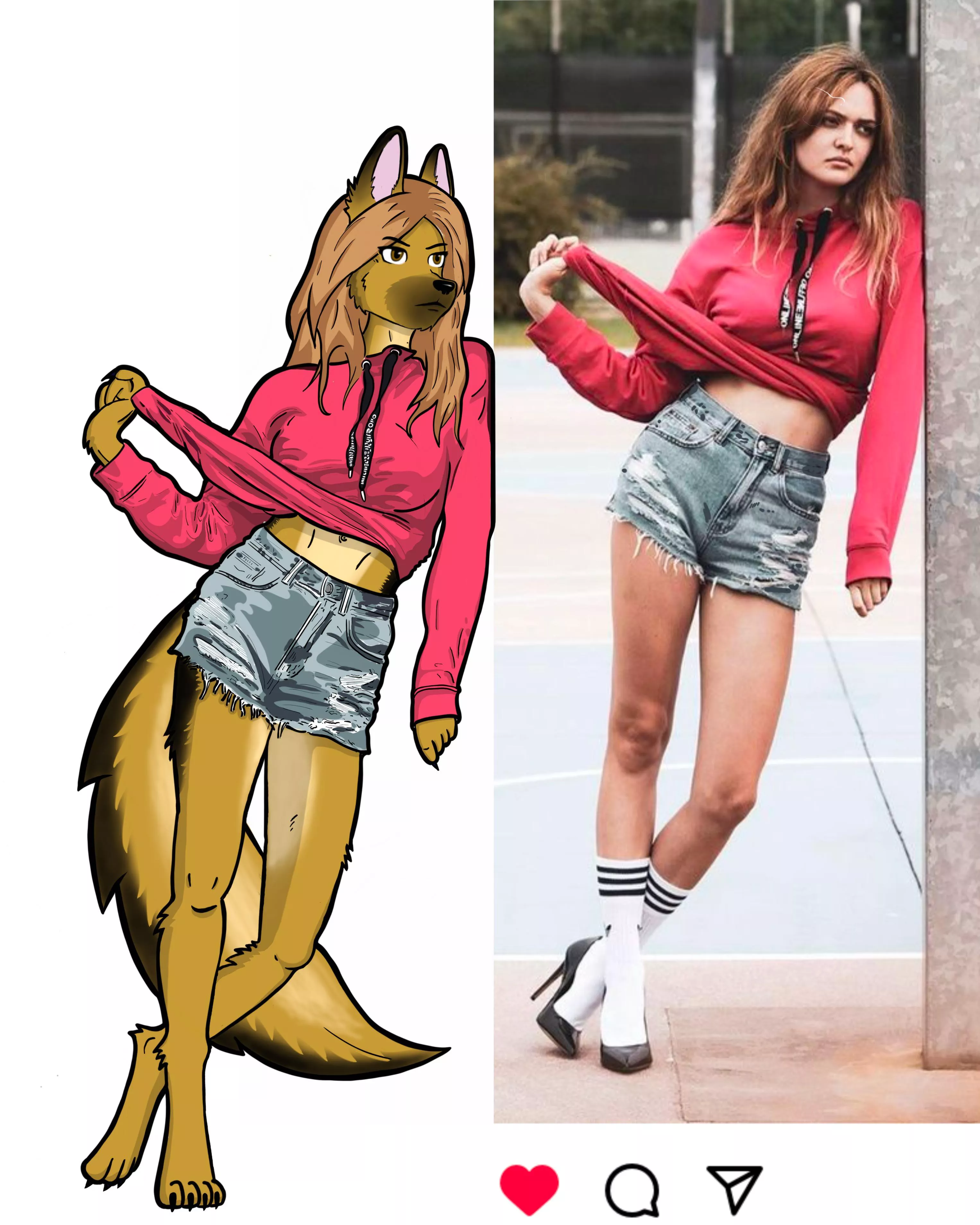 My sister as a furry [by me]