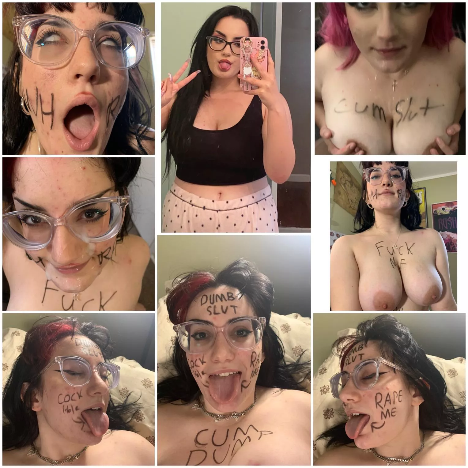 My slut gf, compiled into one perfect collage