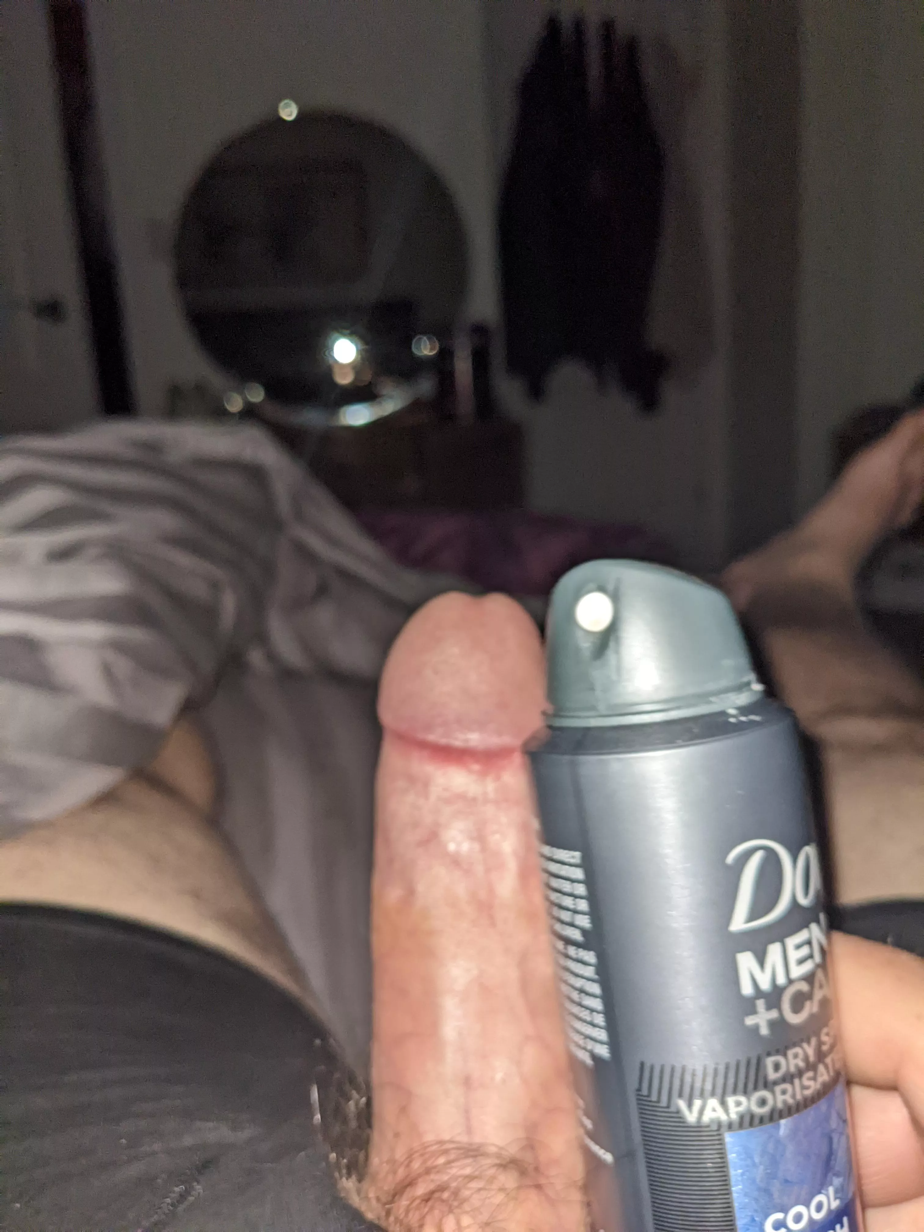 My small dick next to a deodorant cam