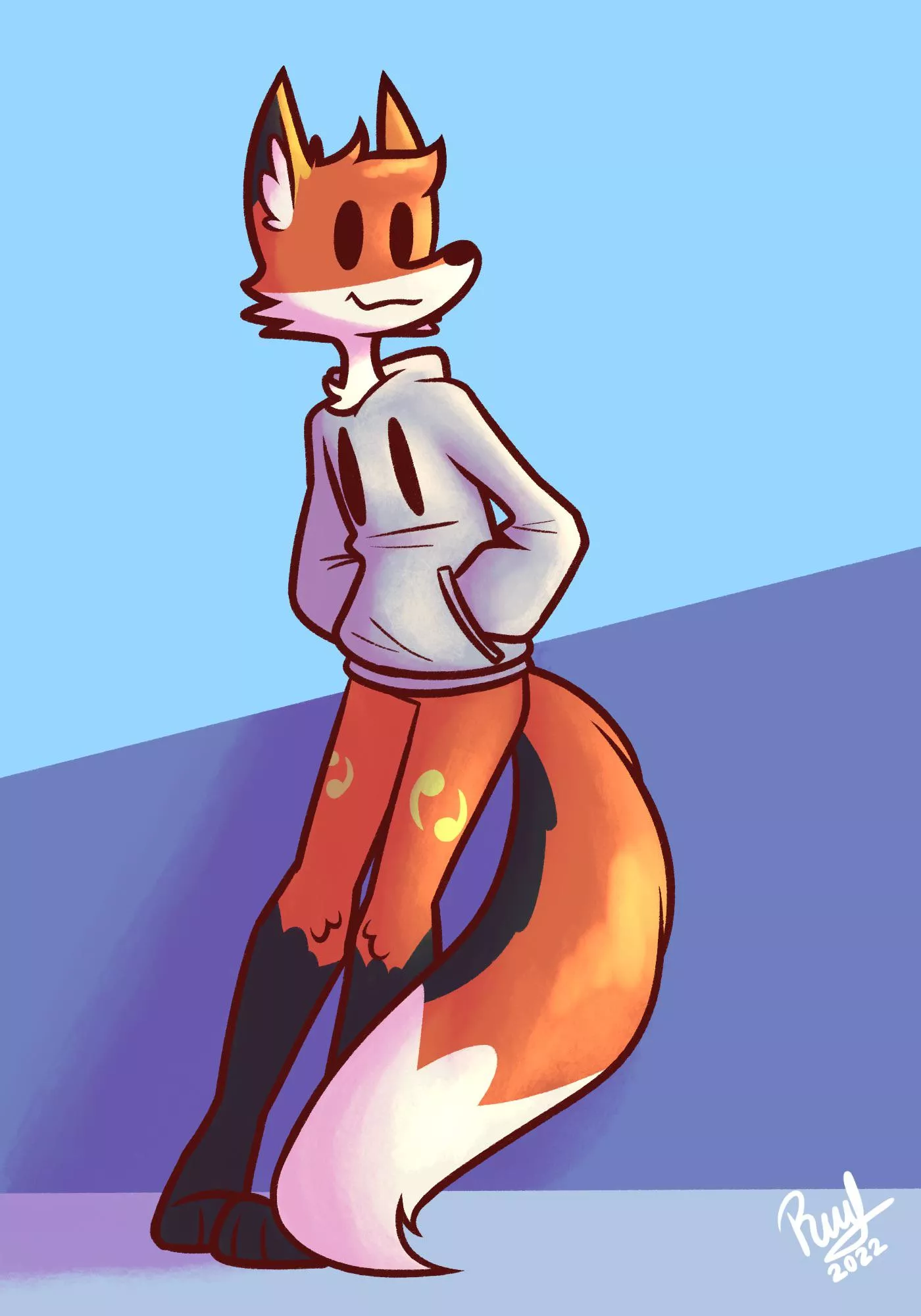 My sona sitting! (Art by Rafvicalv)