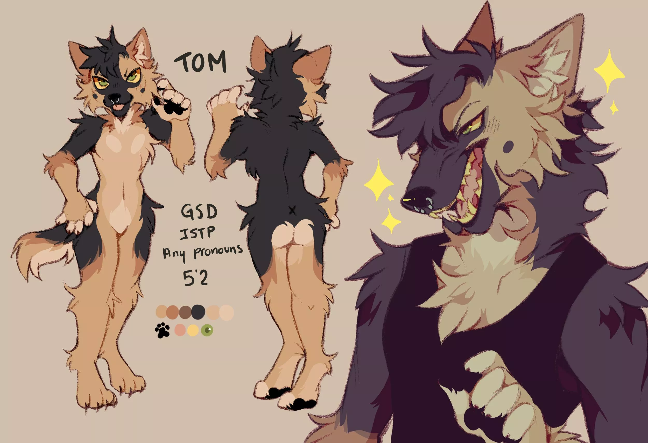 my sona's reference! (art by me)