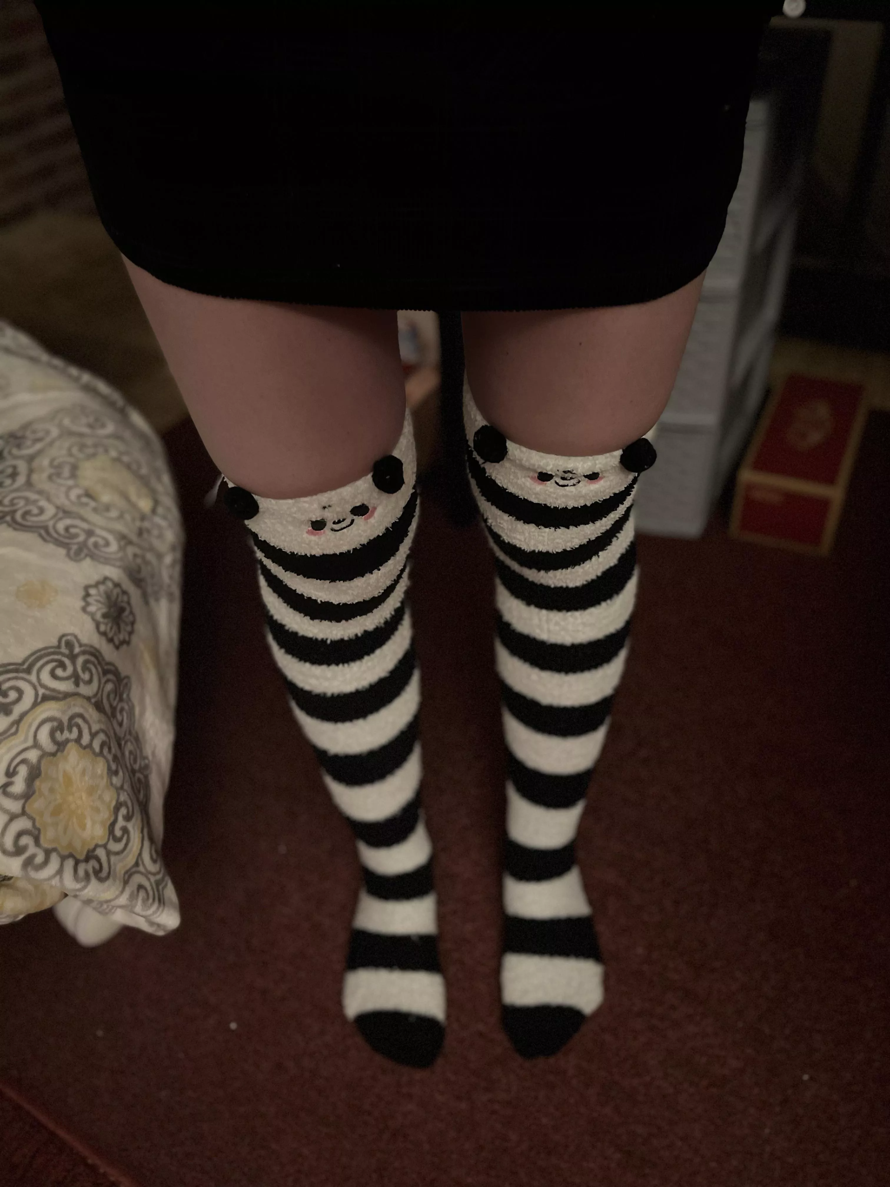 My underwear is almost as cute as these socks (if I had any on, at least ;)