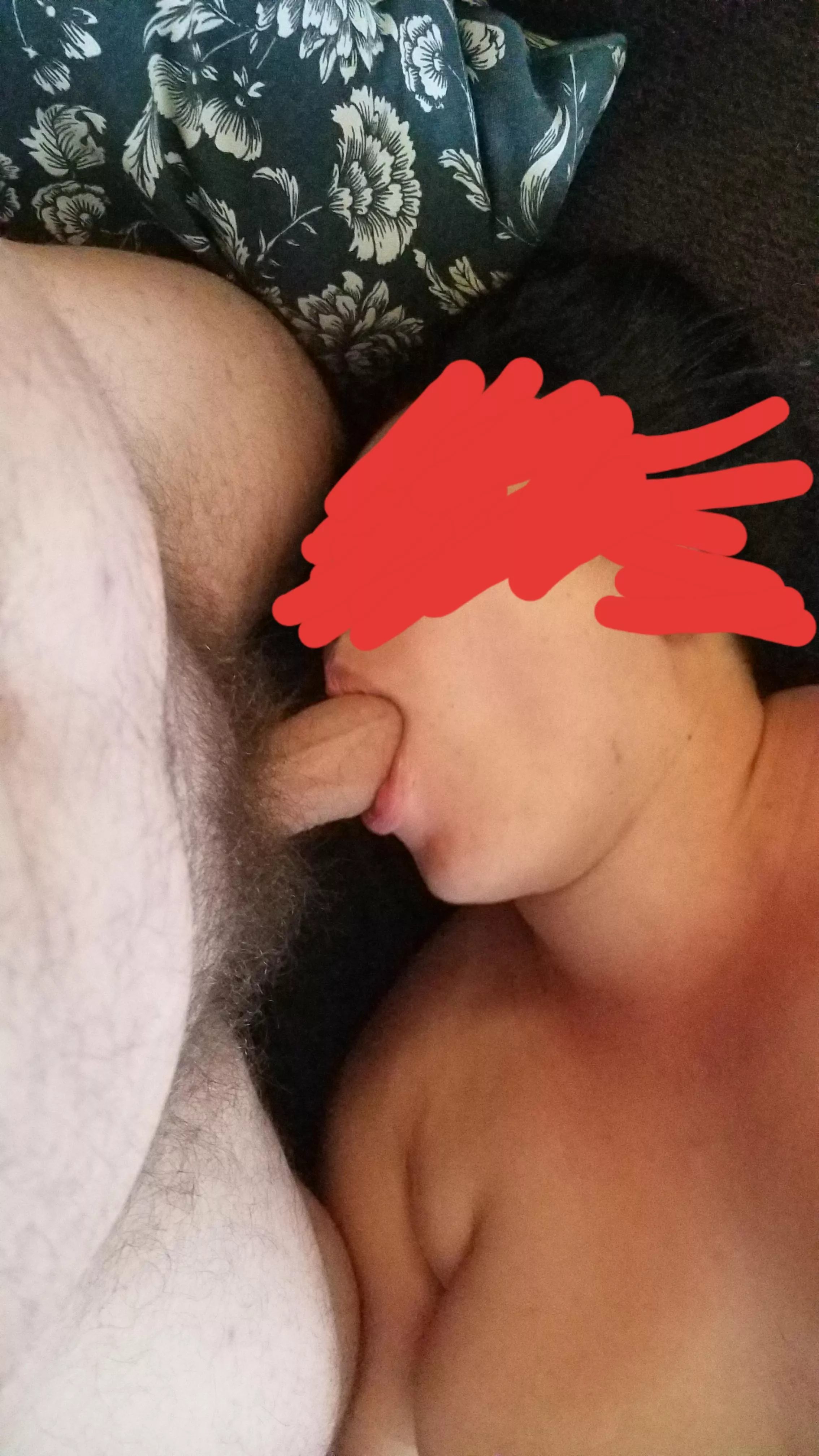 My wife enjoying my dick. Who wants next?