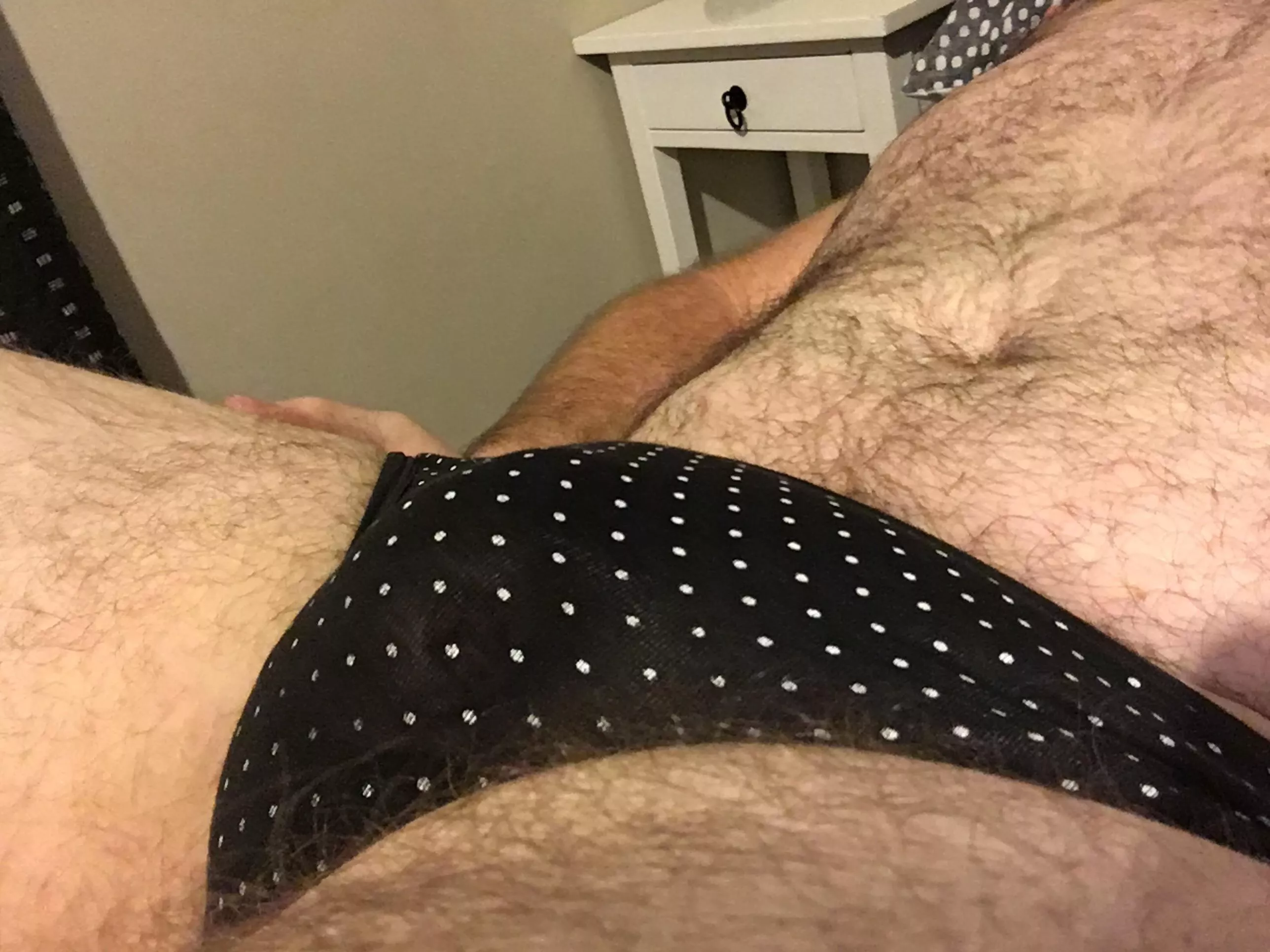 My wife likes to â€œmake meâ€ wear her pantiesâ€¦ unfortunately my cock is so small and useless that it fits nicely in them