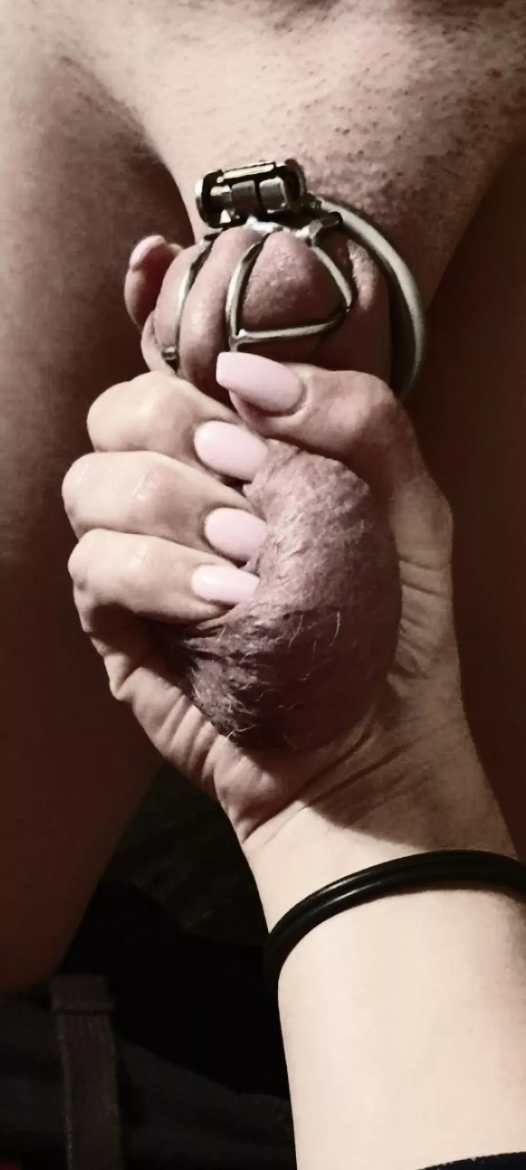 my wife's strong grip!