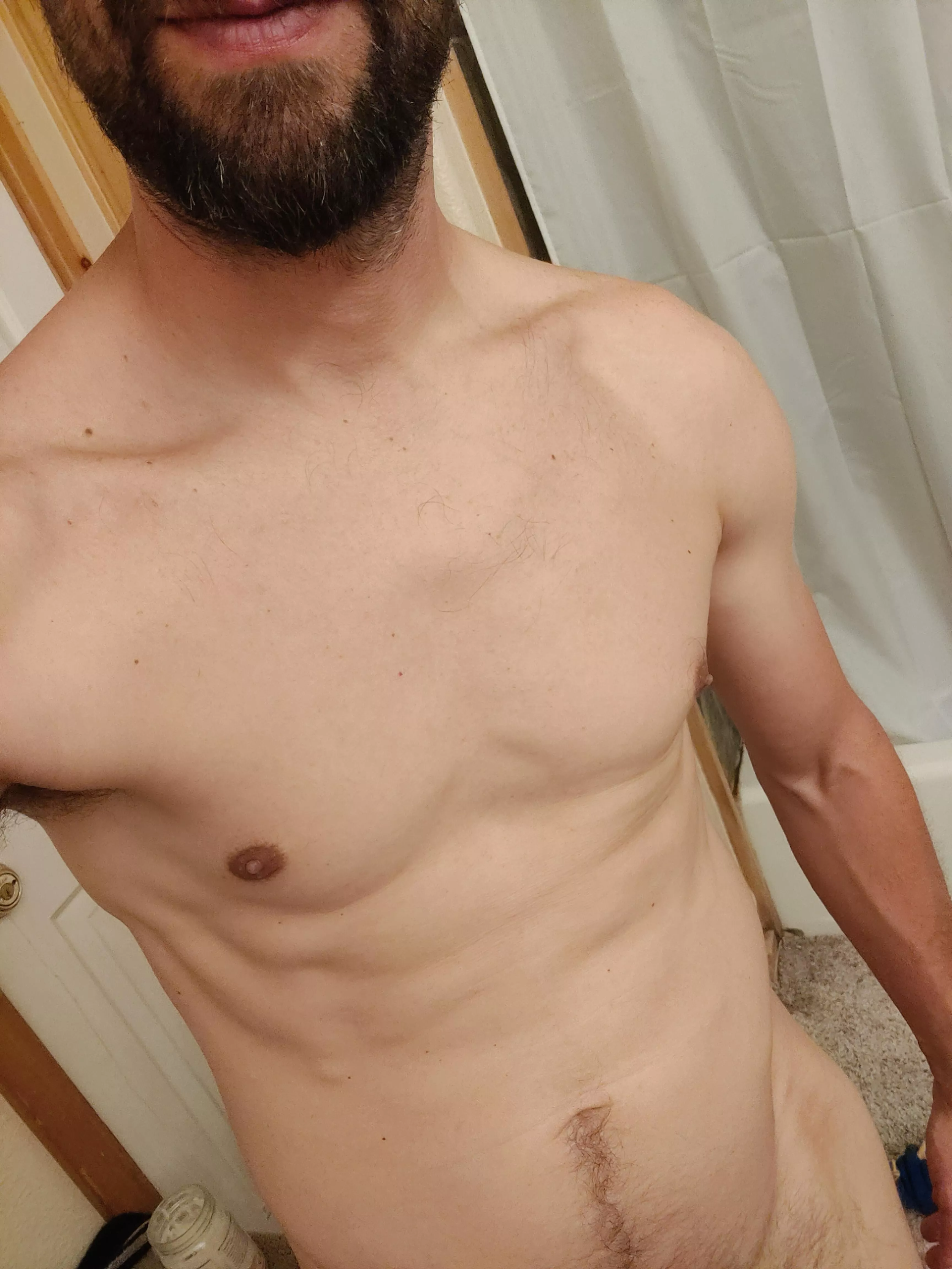 (M)yself... working on getting more definition, still kind of skinny...