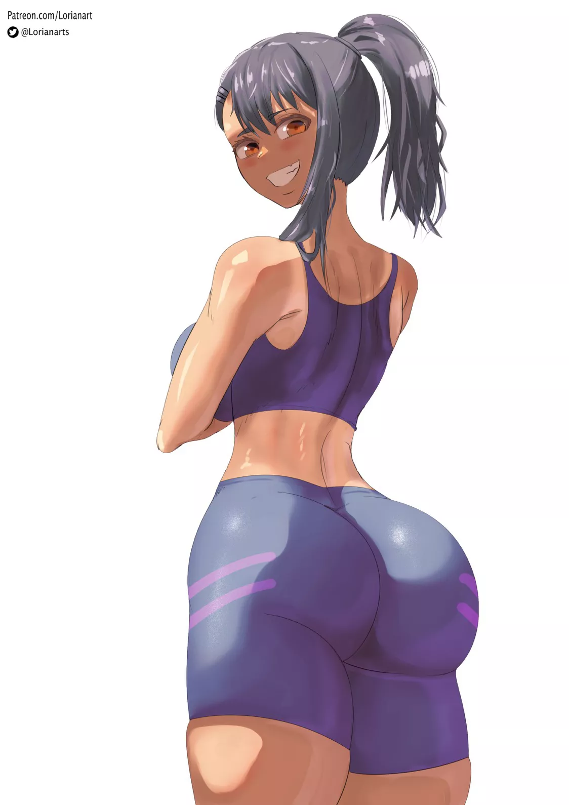 Nagatoro breaking necks at the gym (LorianArt) [Please Don't Bully Me, Nagatoro]