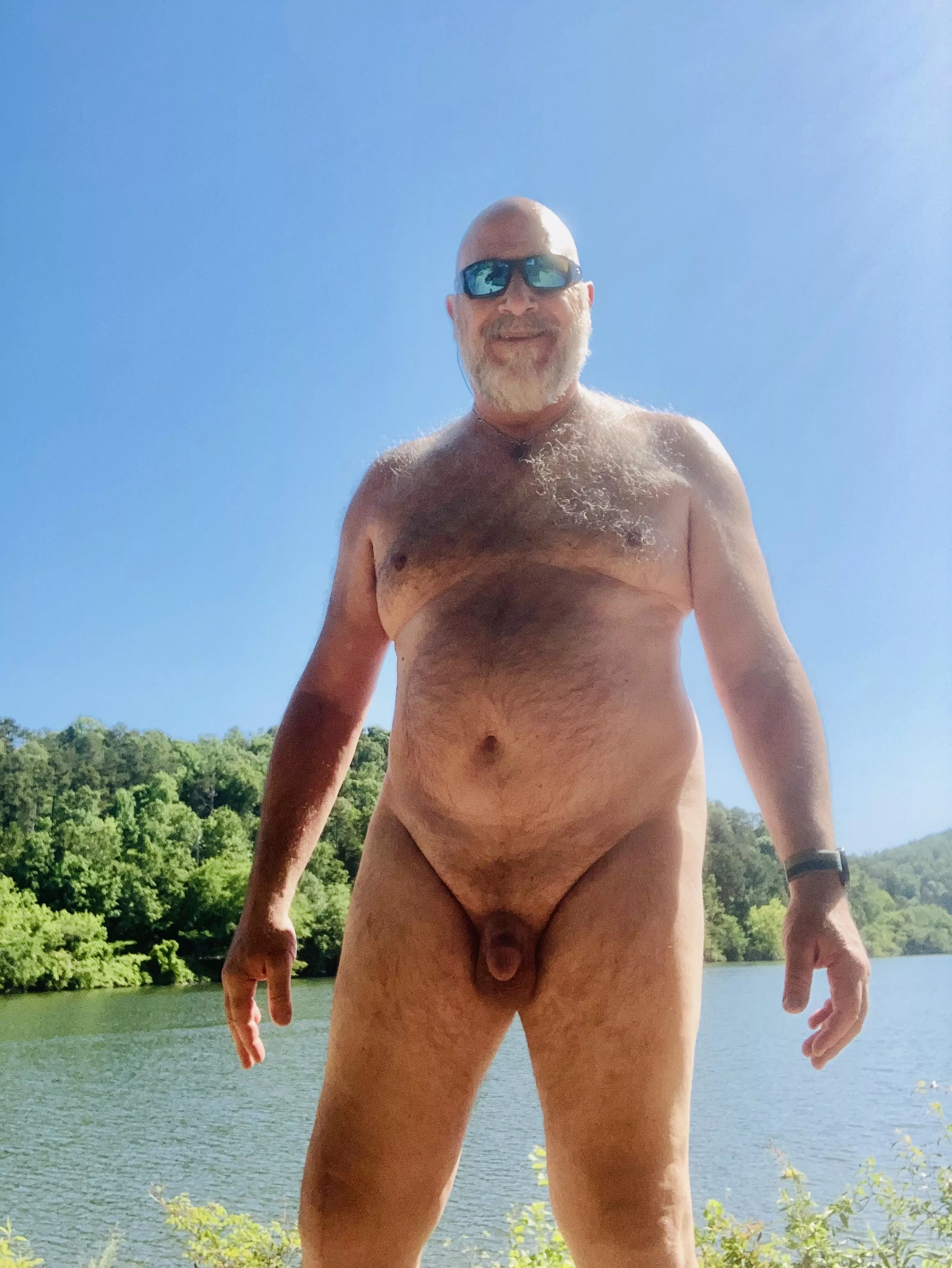 Naked at the river