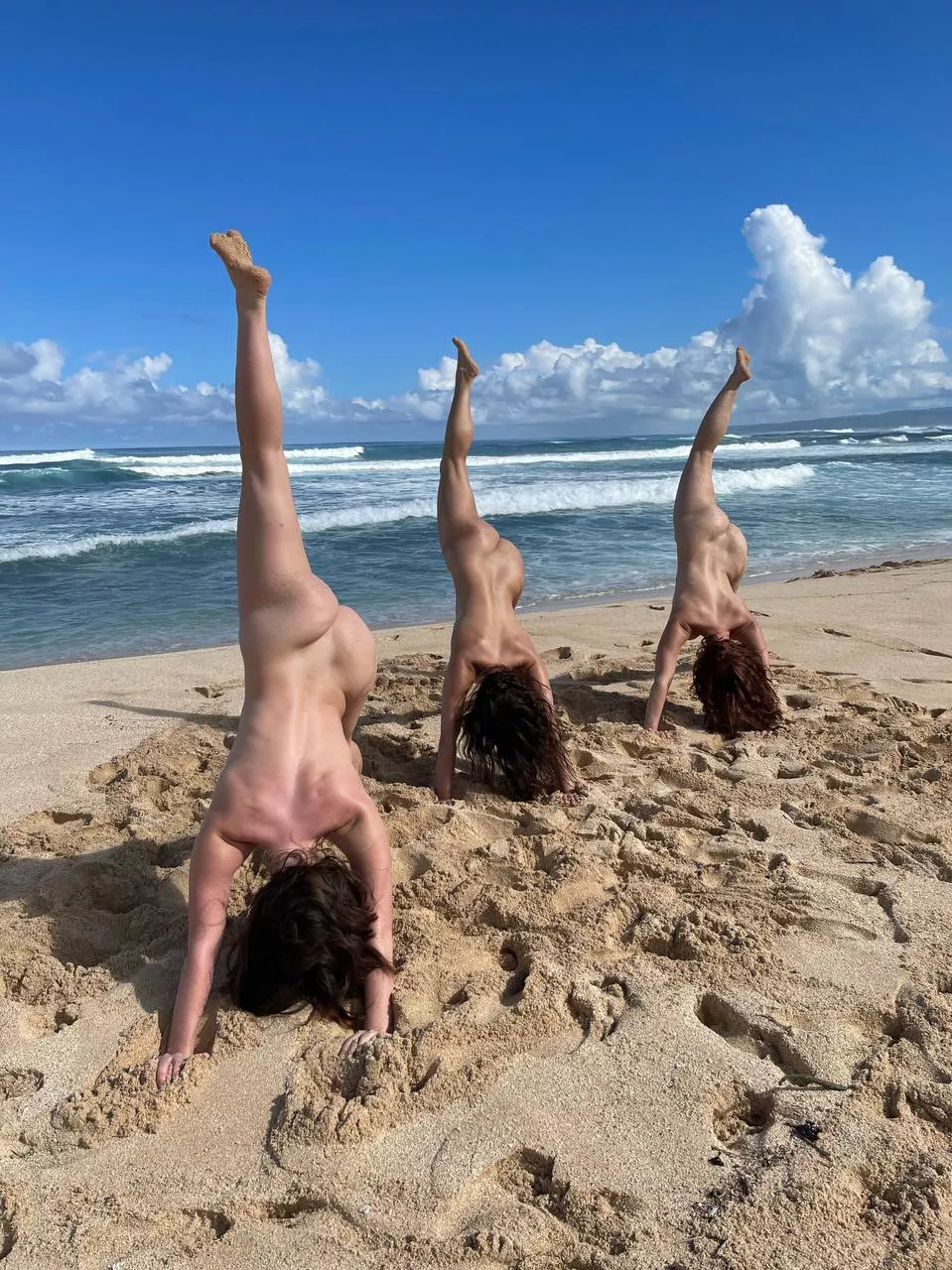 Naked group yoga ftw!