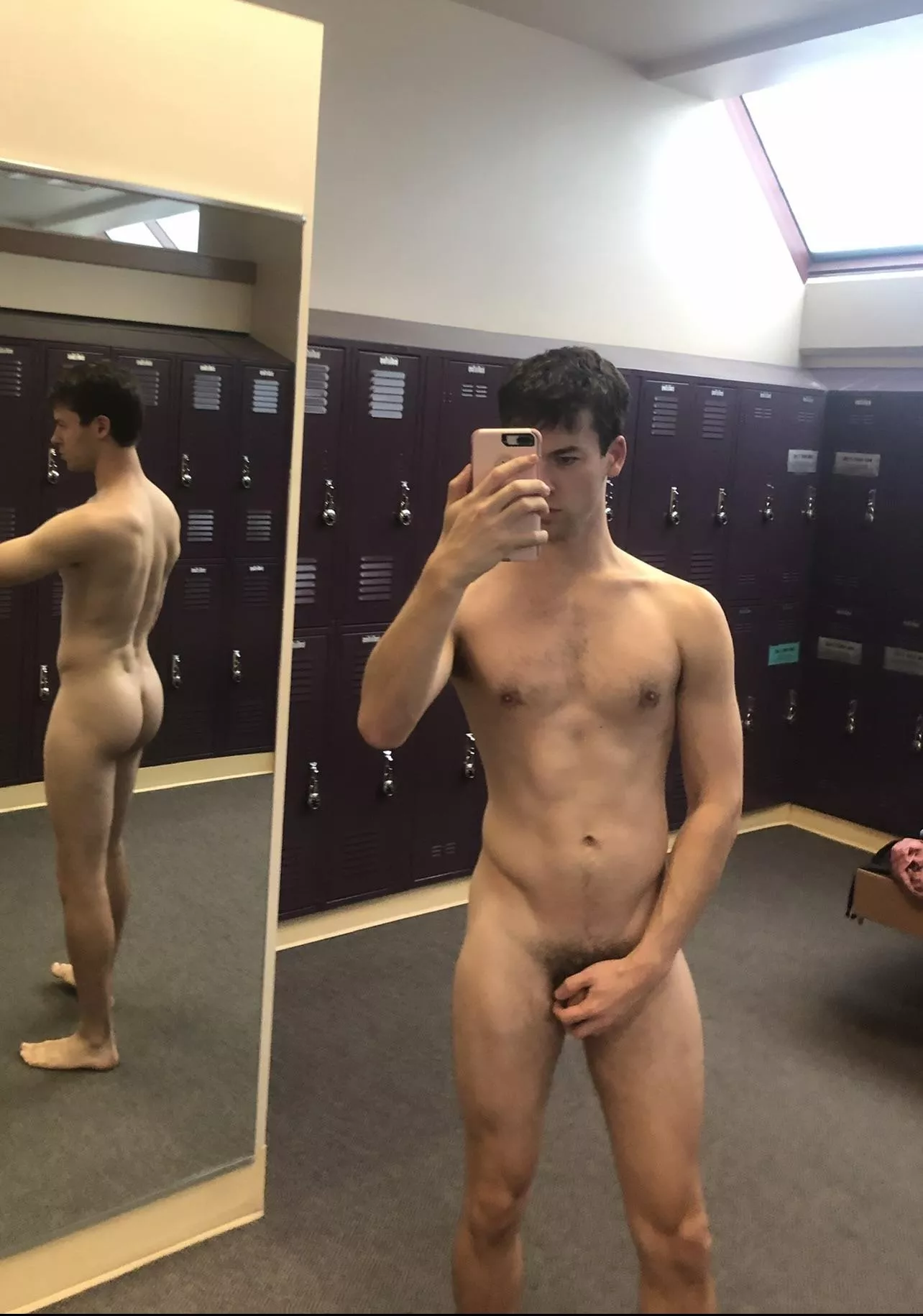 Naked in my college locker room