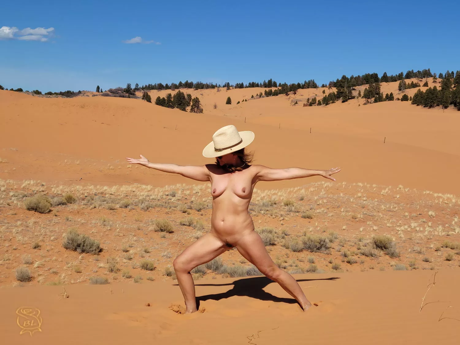 Namaste here in Coral Pink Dunes