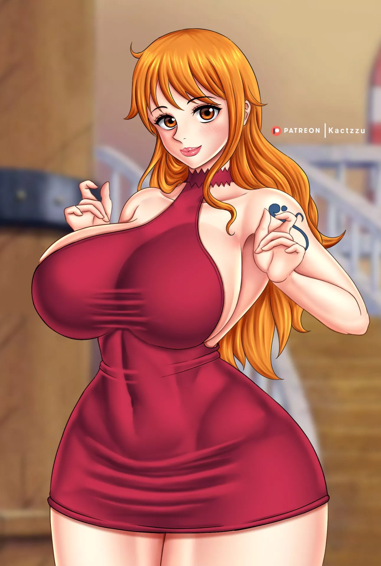 Nami in beautiful outfit