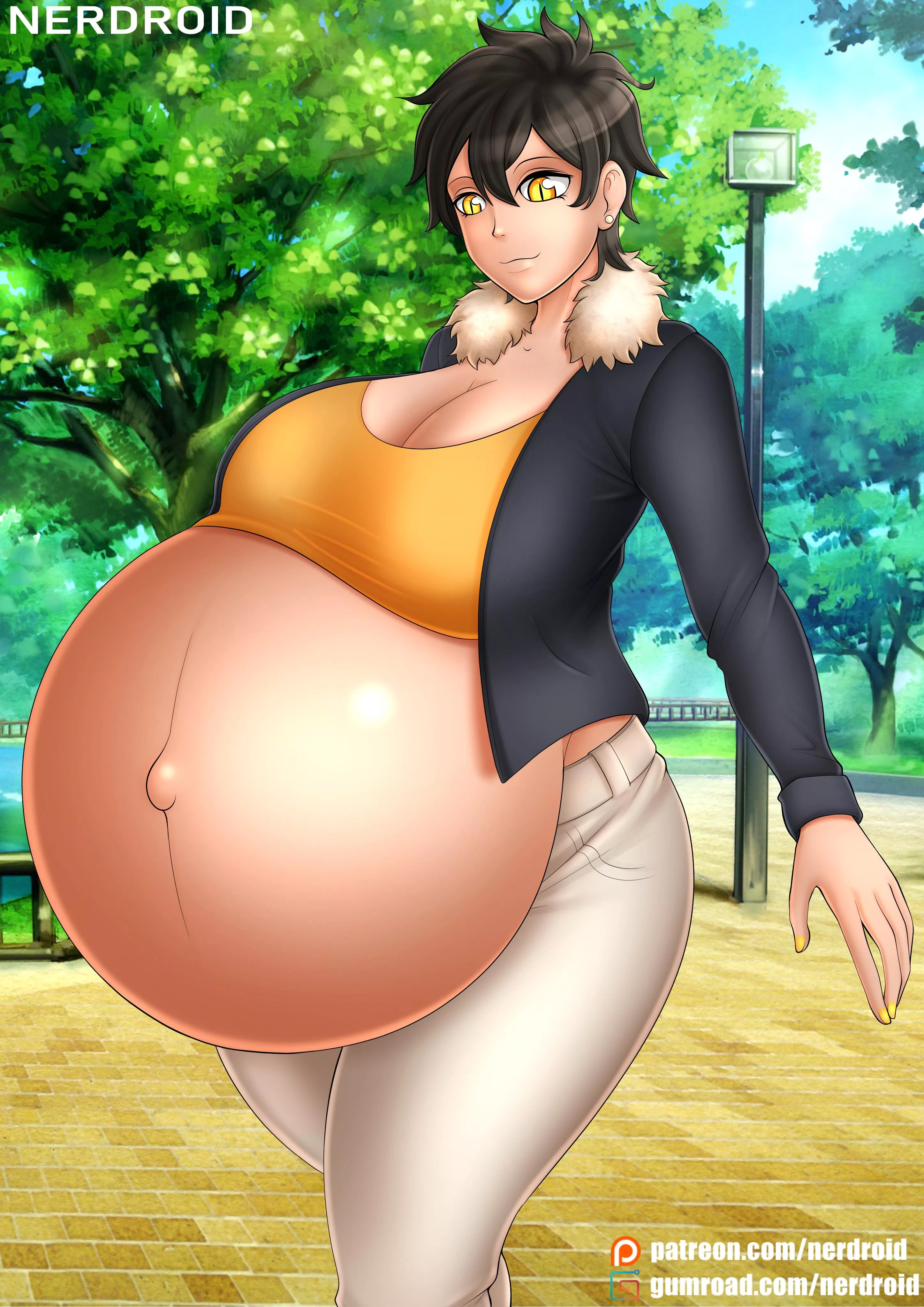 Natsumi Kurobe pregnant - My Senpai is Annoying - Art by me(NerDroid)