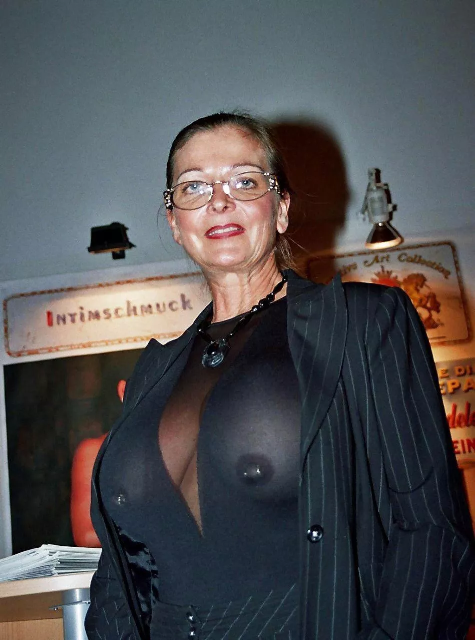 Naughty Nanny nipples.