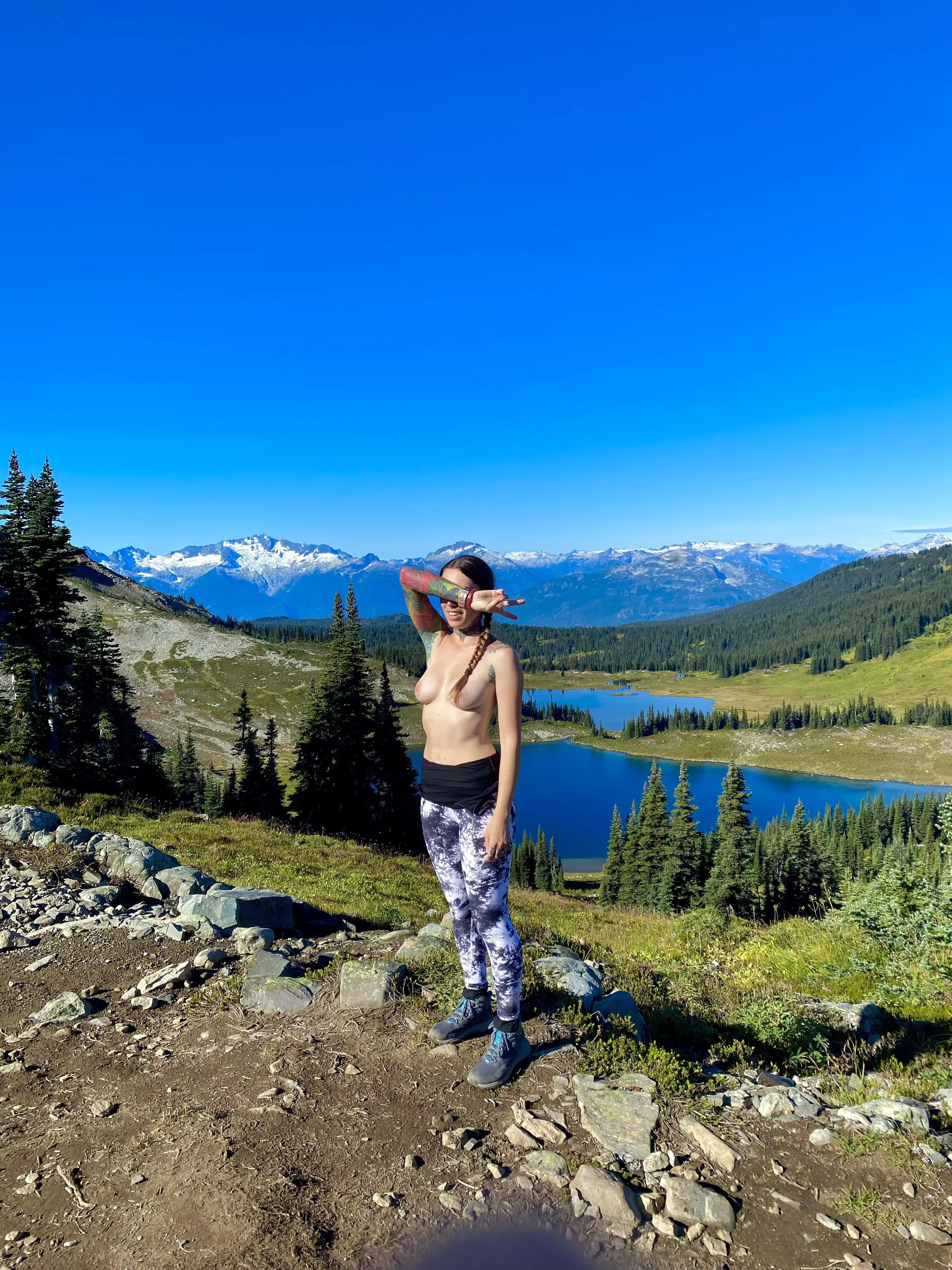 [nb] non-binary RavenRaith Out For A Hike Topless