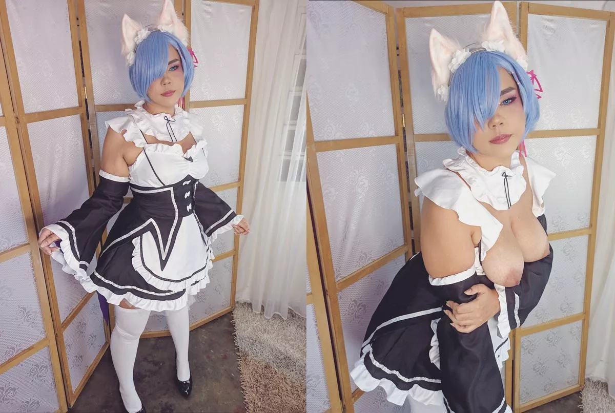 Neko Rem! Rezero by Mariigabiicosplay