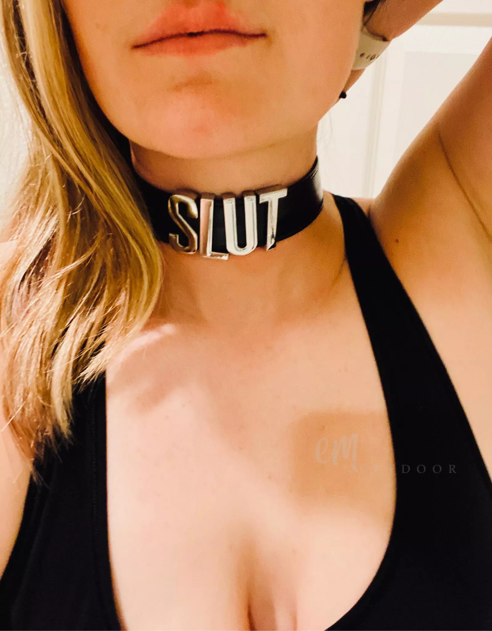 New collar from Daddy ðŸ–¤