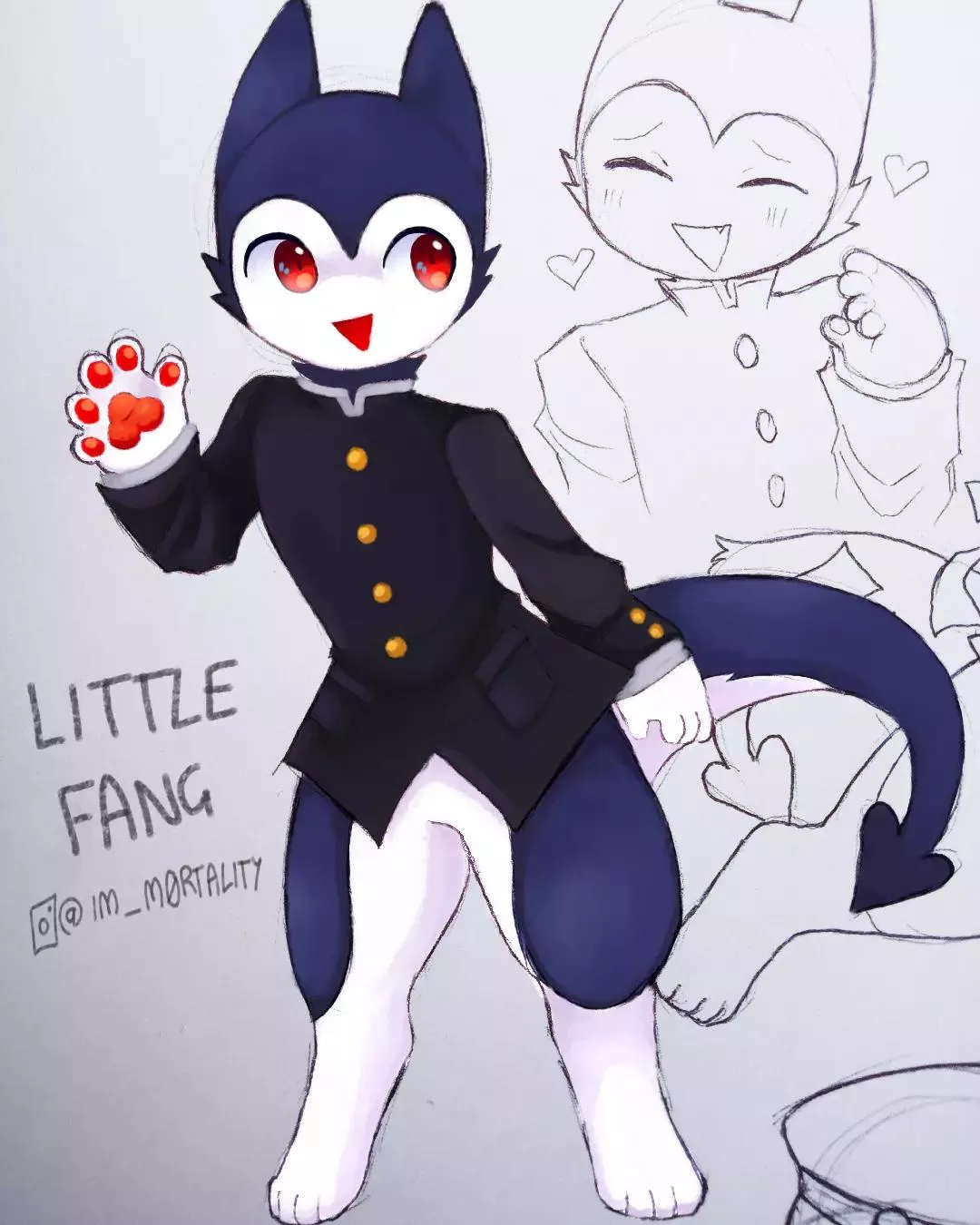 new fursona, Little Fang! [my art]