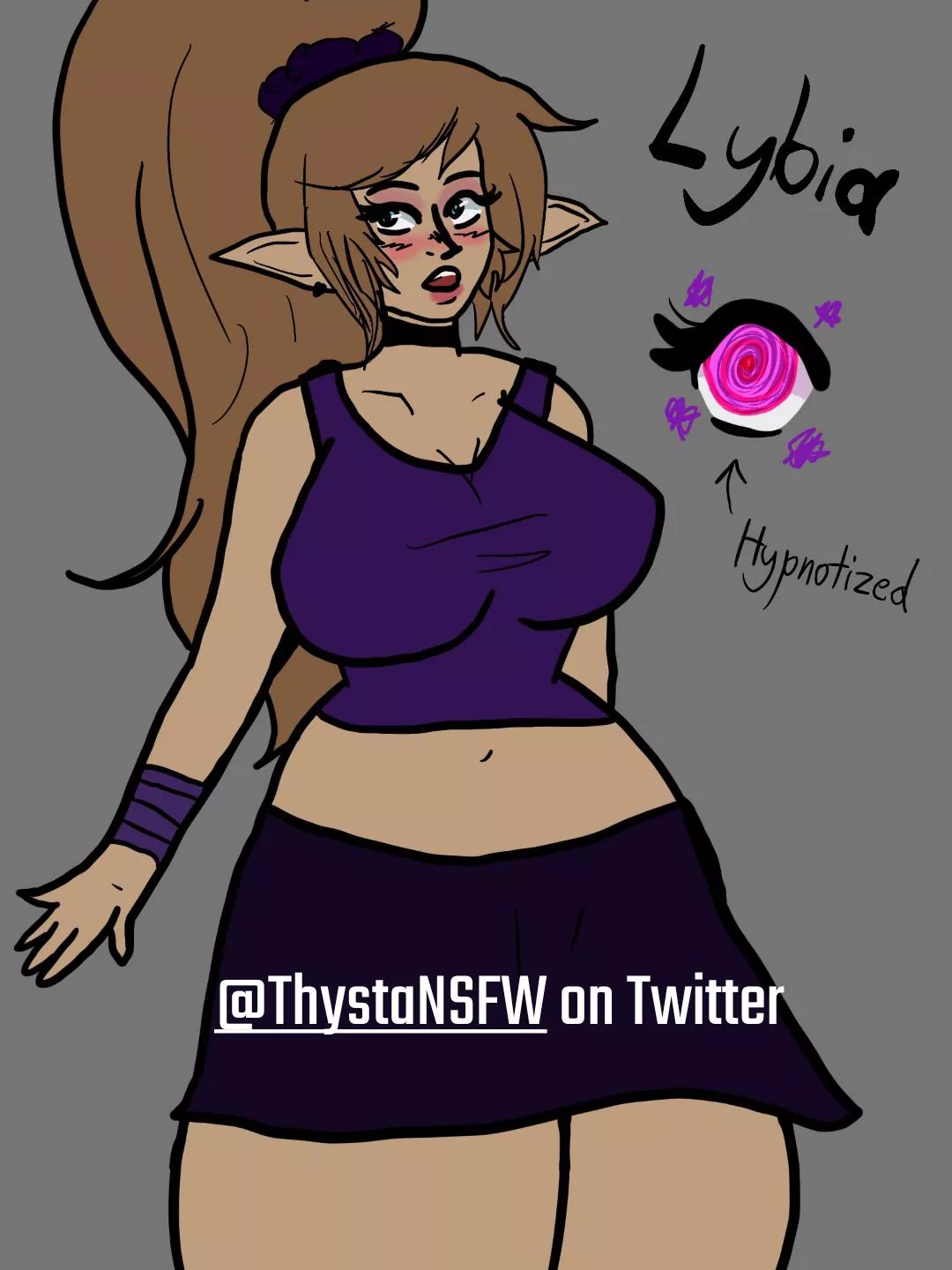 New Hypno OC! Meet Lydia. ðŸ’– [ThystaNSFW on Twitter]