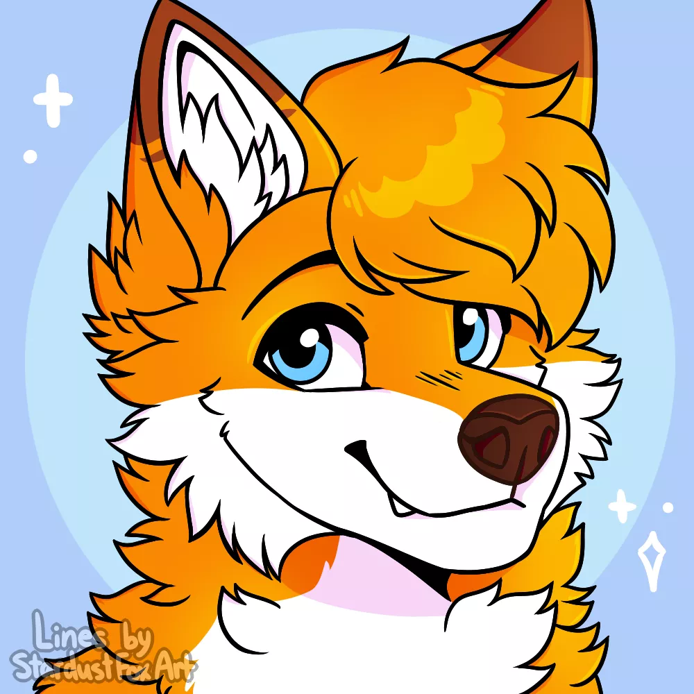 new pfp on ig and twitter UwU (base by StardustFoxArt on twitter)