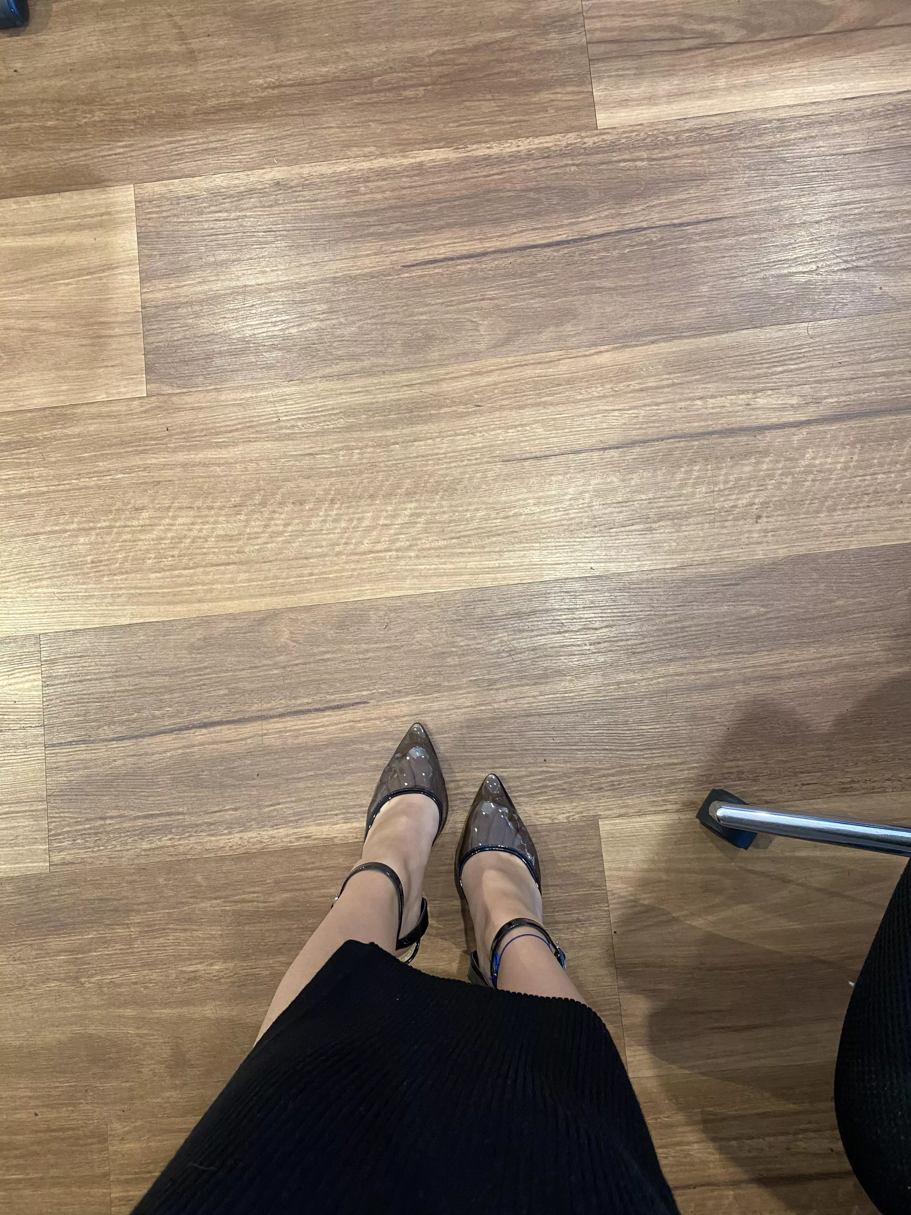 New see through HEELS FOR WORK🥺