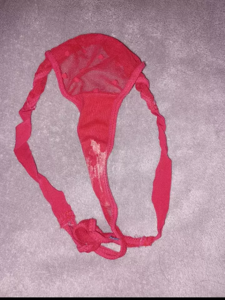 Nice sexy pussy stained thong