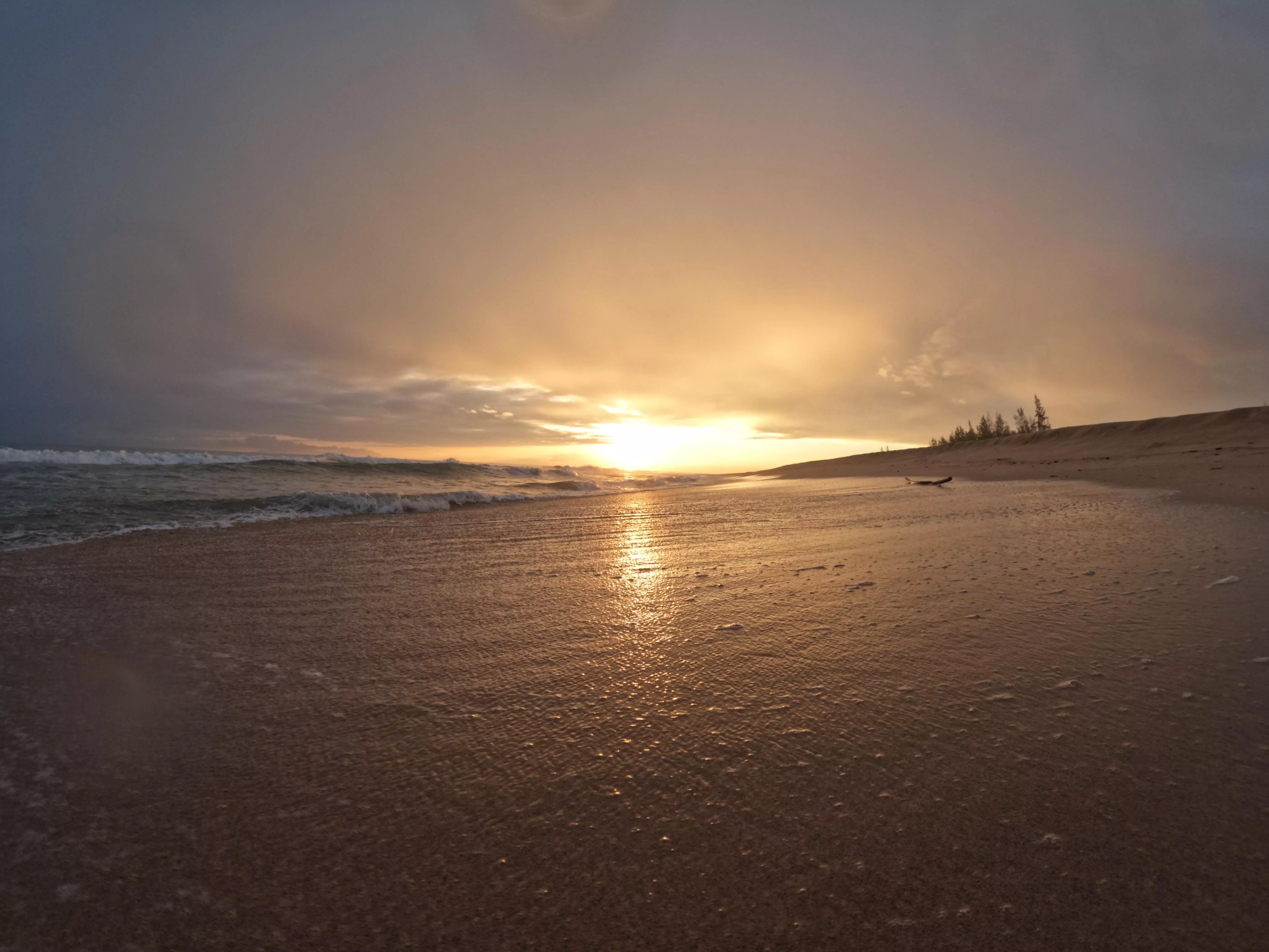 Nice sunset in Kauai, Hawaii