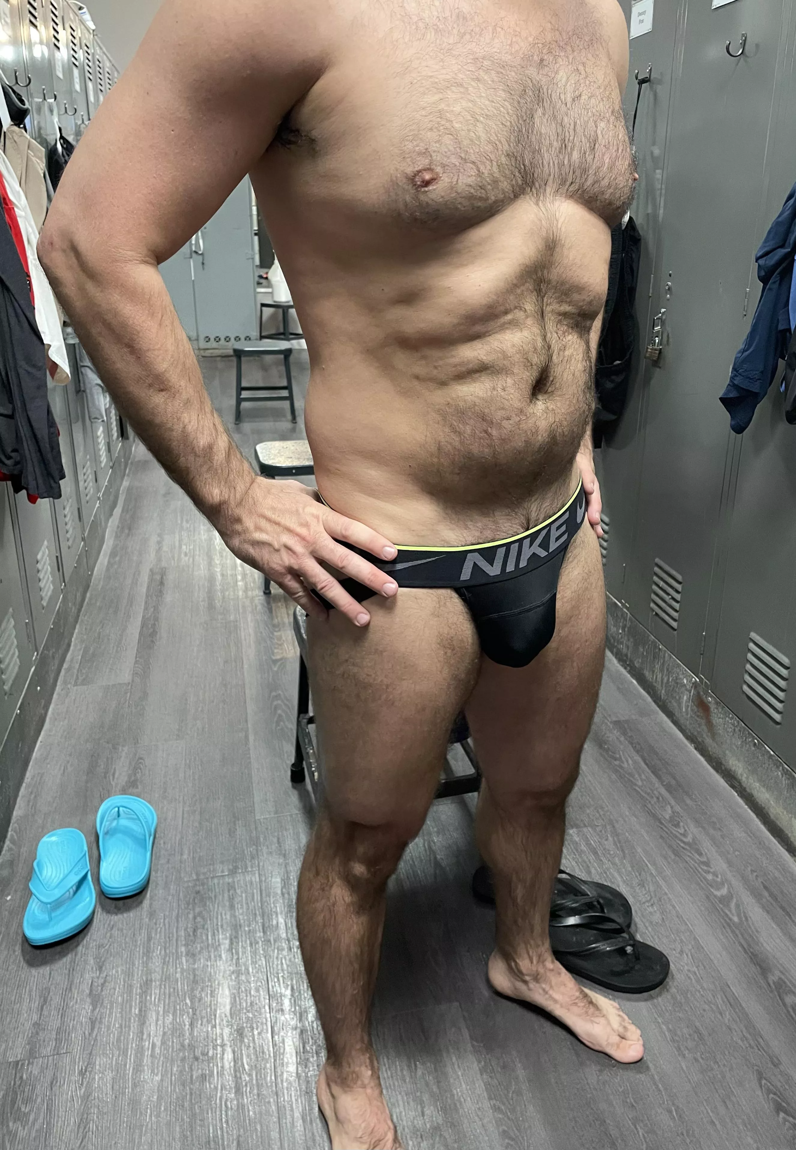 Nike jockstrap at the gym