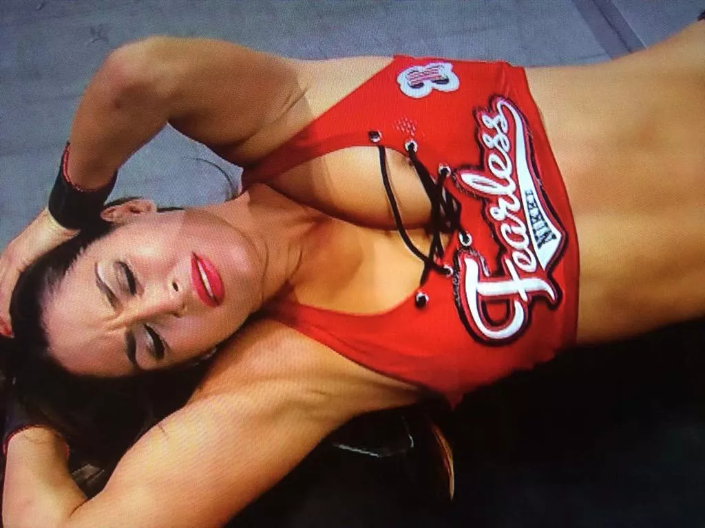 Nikki Bella busting out