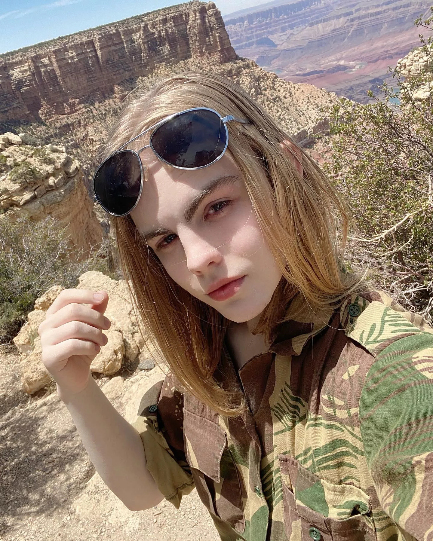 No makeup at the Grand Canyon~