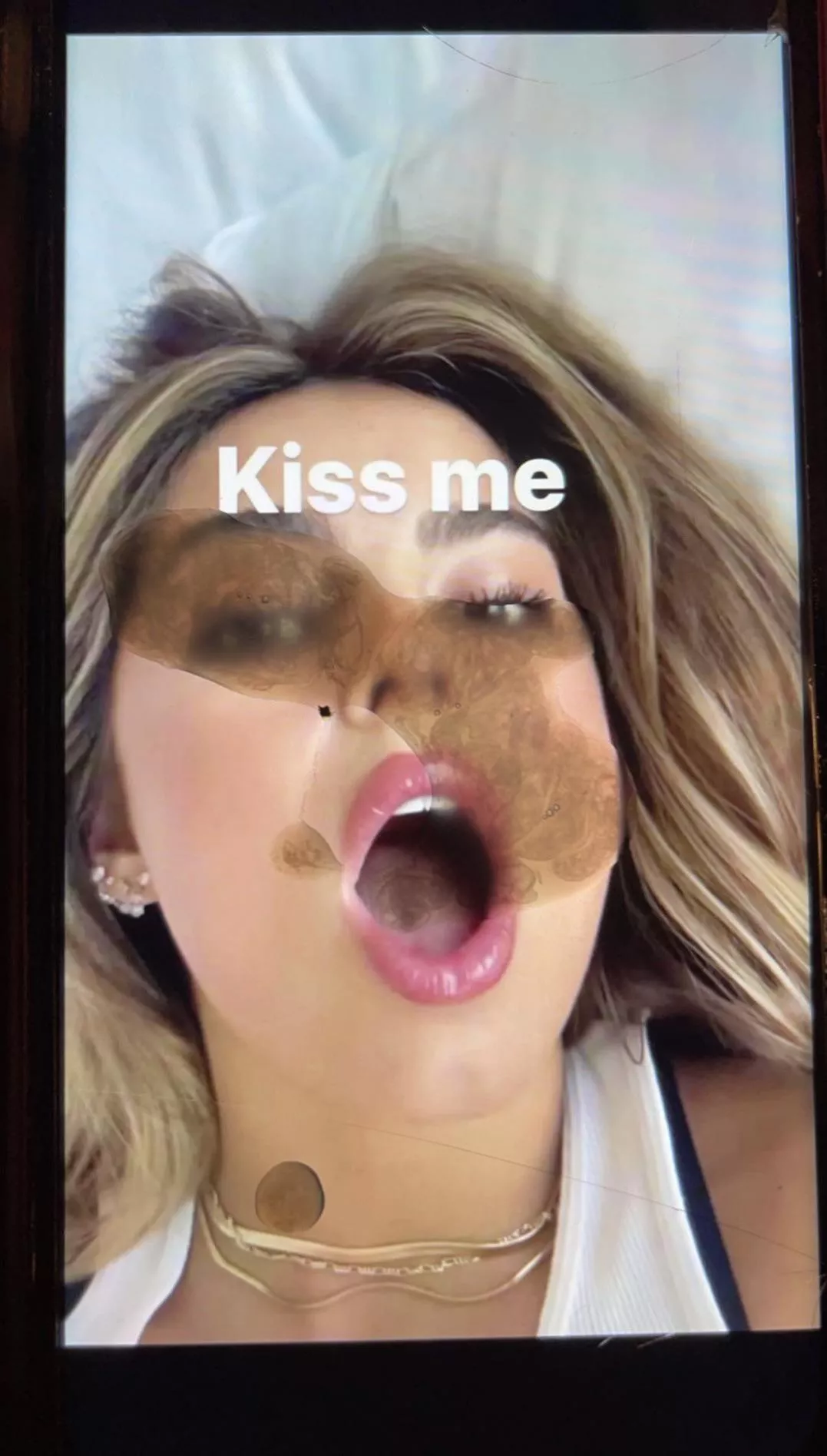 No need to kiss you Addison. My cock already kissed your face