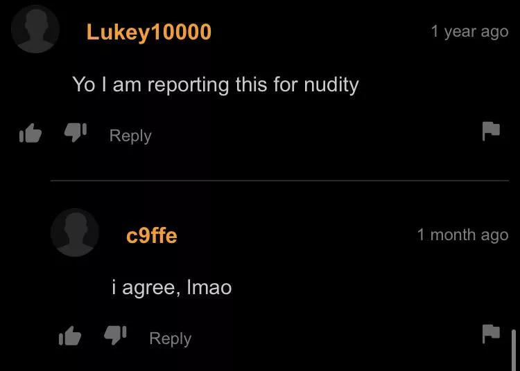 No nudity on this site