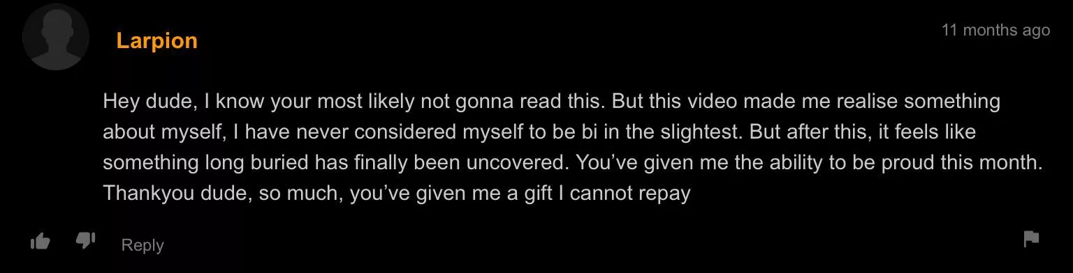 Not Funny, Probably the Most Wholesome Pornhub Comment I’ve Ever Seen