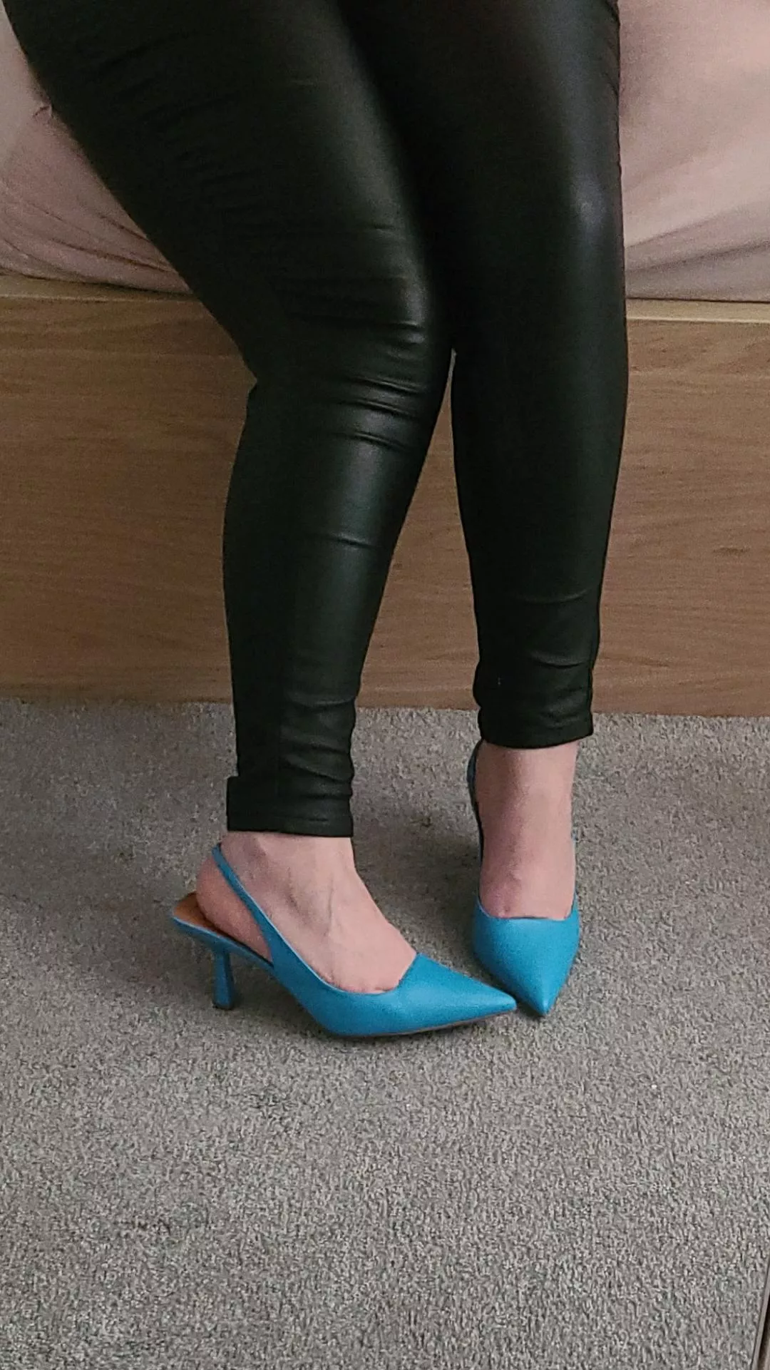 Not high heels, that blue though!!