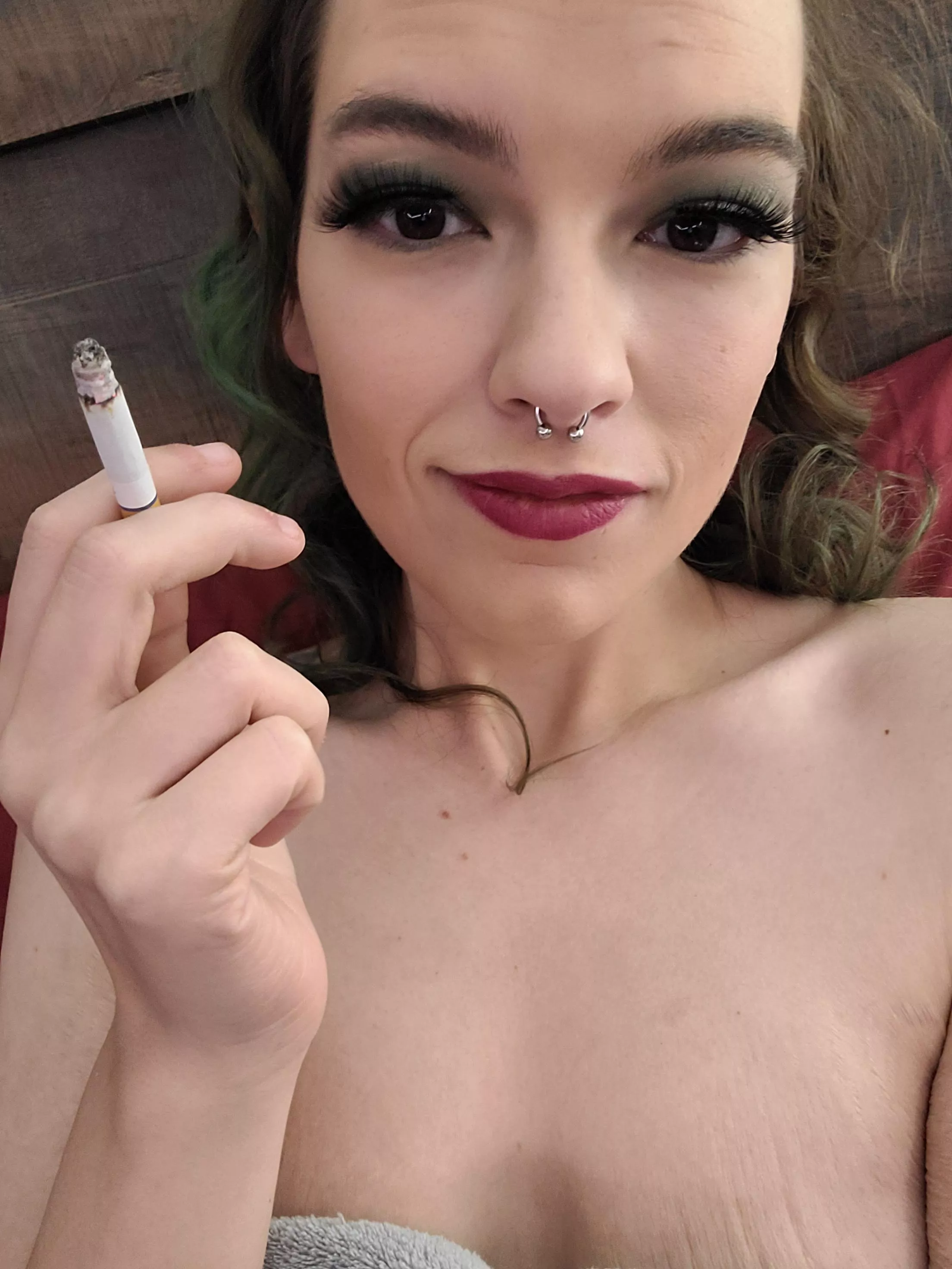 nothing better than a cigarette naked in bed